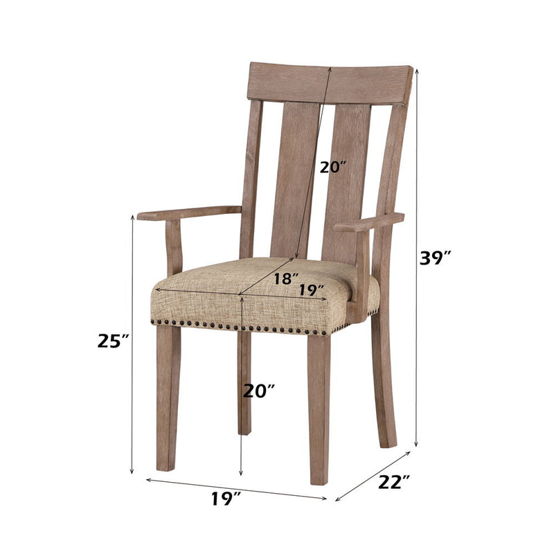 Nathaniel - Chair (Set of 2) - Fabric & Maple - Urban Living Furniture (Los Angeles, CA)