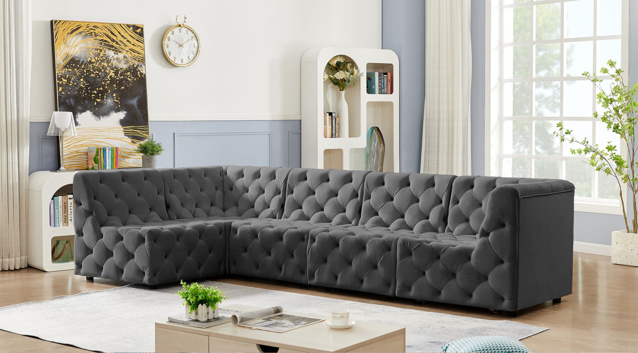 Tuft - 5 Piece Modular Sectional - Urban Living Furniture (Los Angeles, CA)