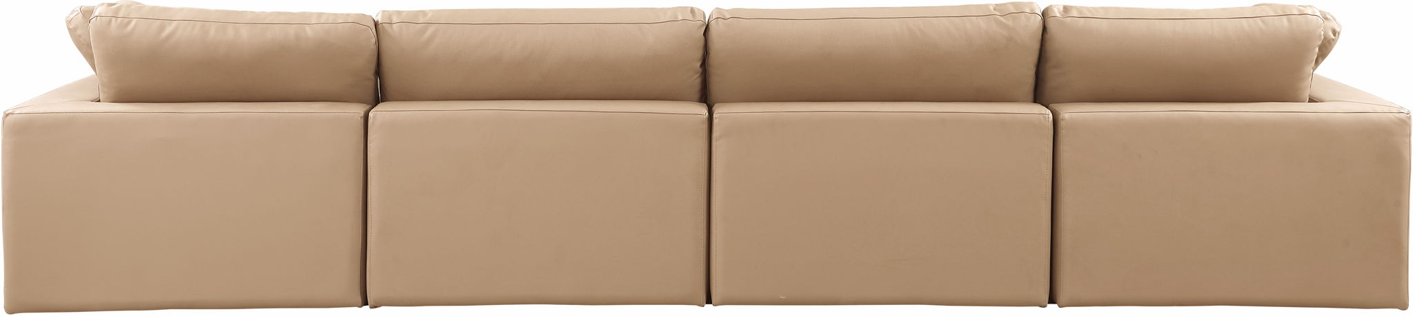 Comfy - Faux Leather Modular Sofa 4 Seats - Tan - Urban Living Furniture (Los Angeles, CA)