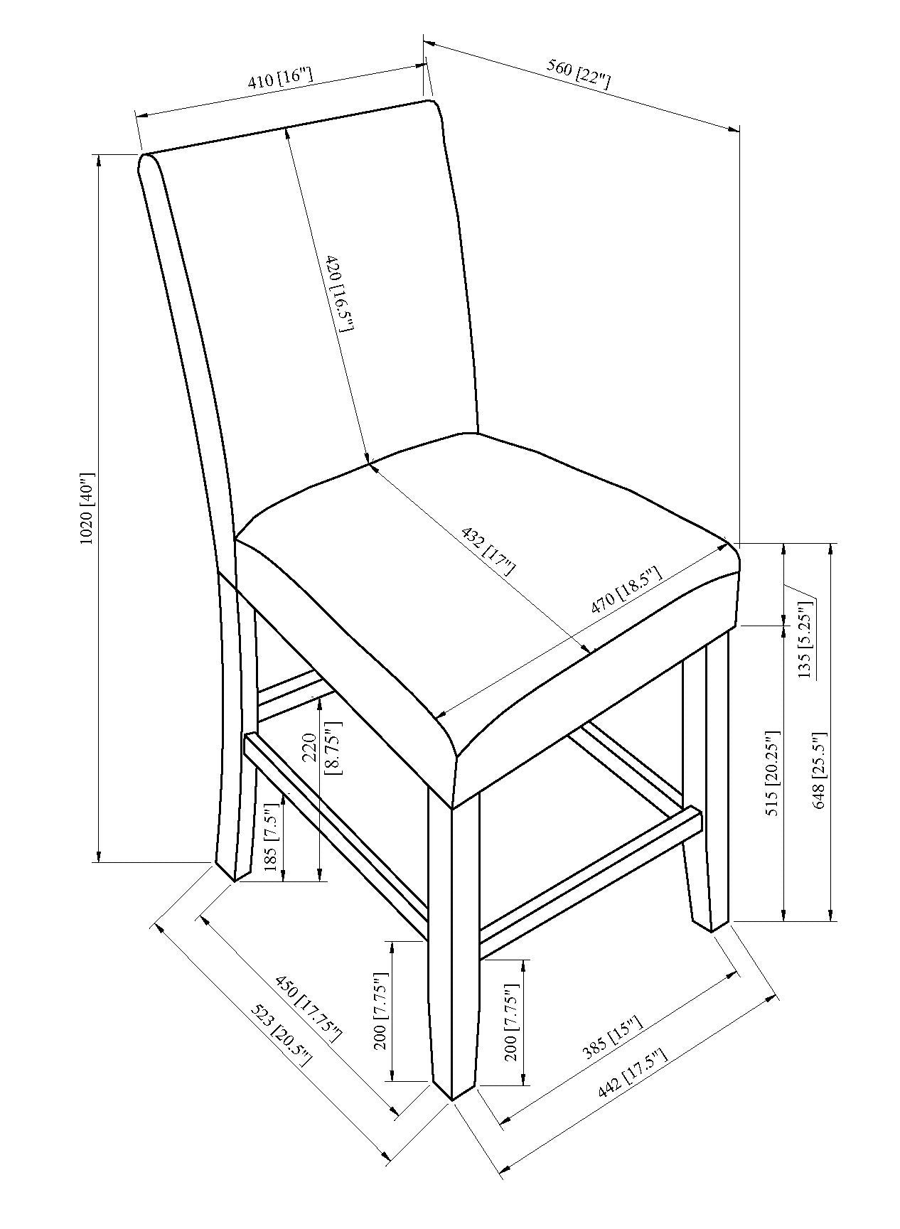 Parkside - Counter Height Chair (Set of 2) - Dove - Urban Living Furniture (Los Angeles, CA)