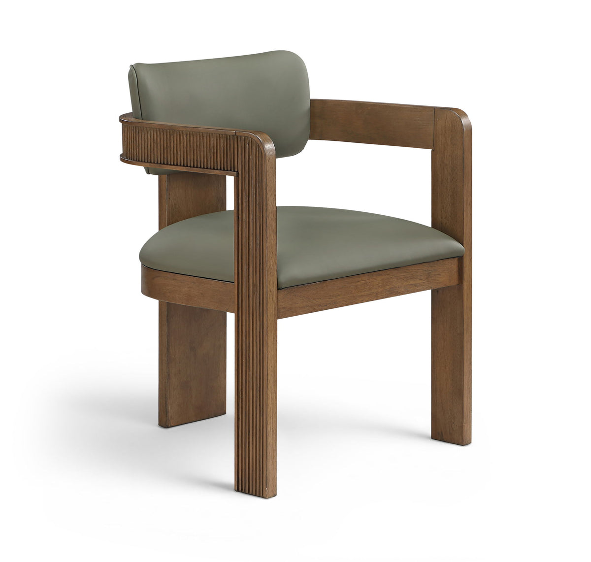 Sacha - Vegan Leather Upholstered Dining Chair With Brown Base (Set of 2)