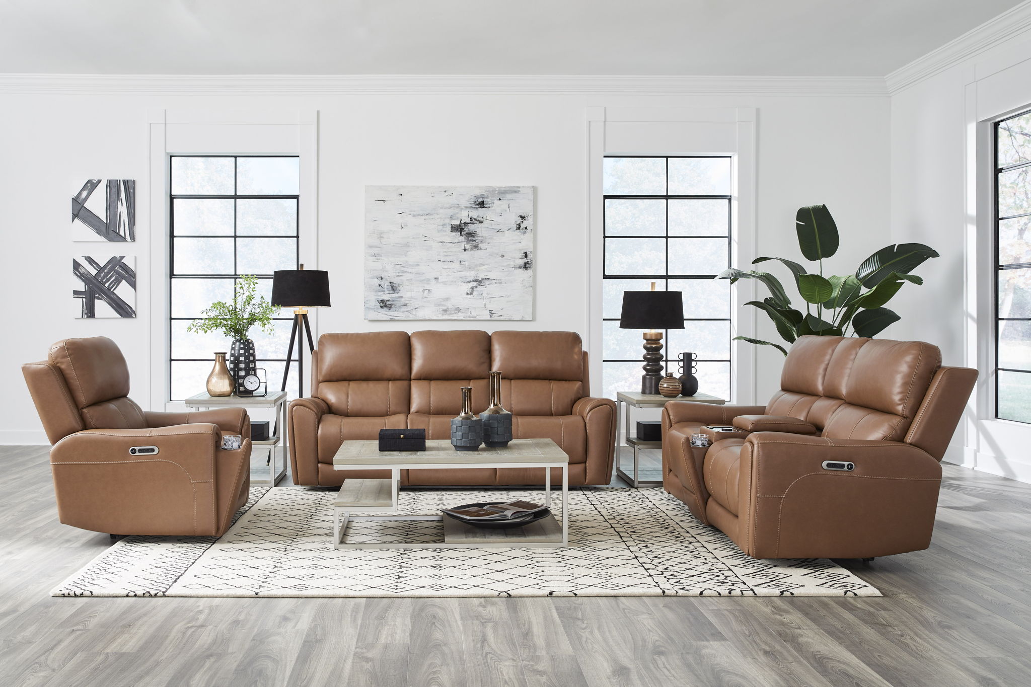 Hancock - Zero Gravity Power Reclining Sofa Set