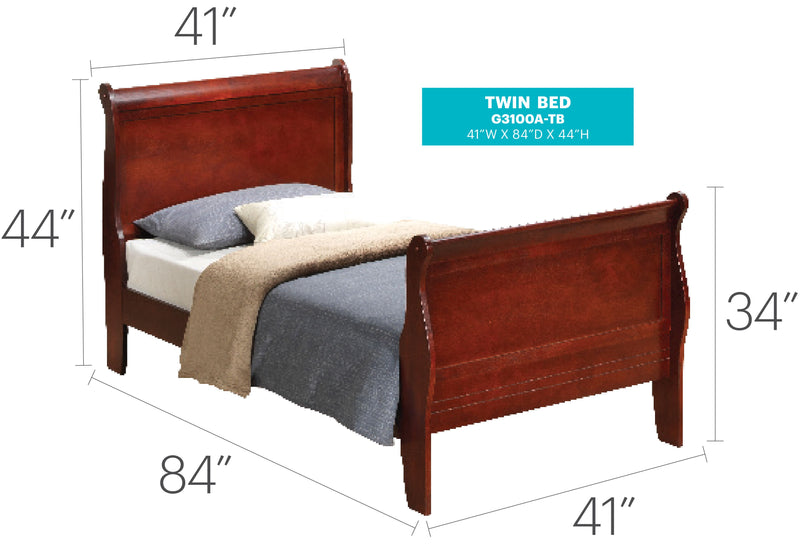 Panel Sleigh Bed - Urban Living Furniture (Los Angeles, CA)