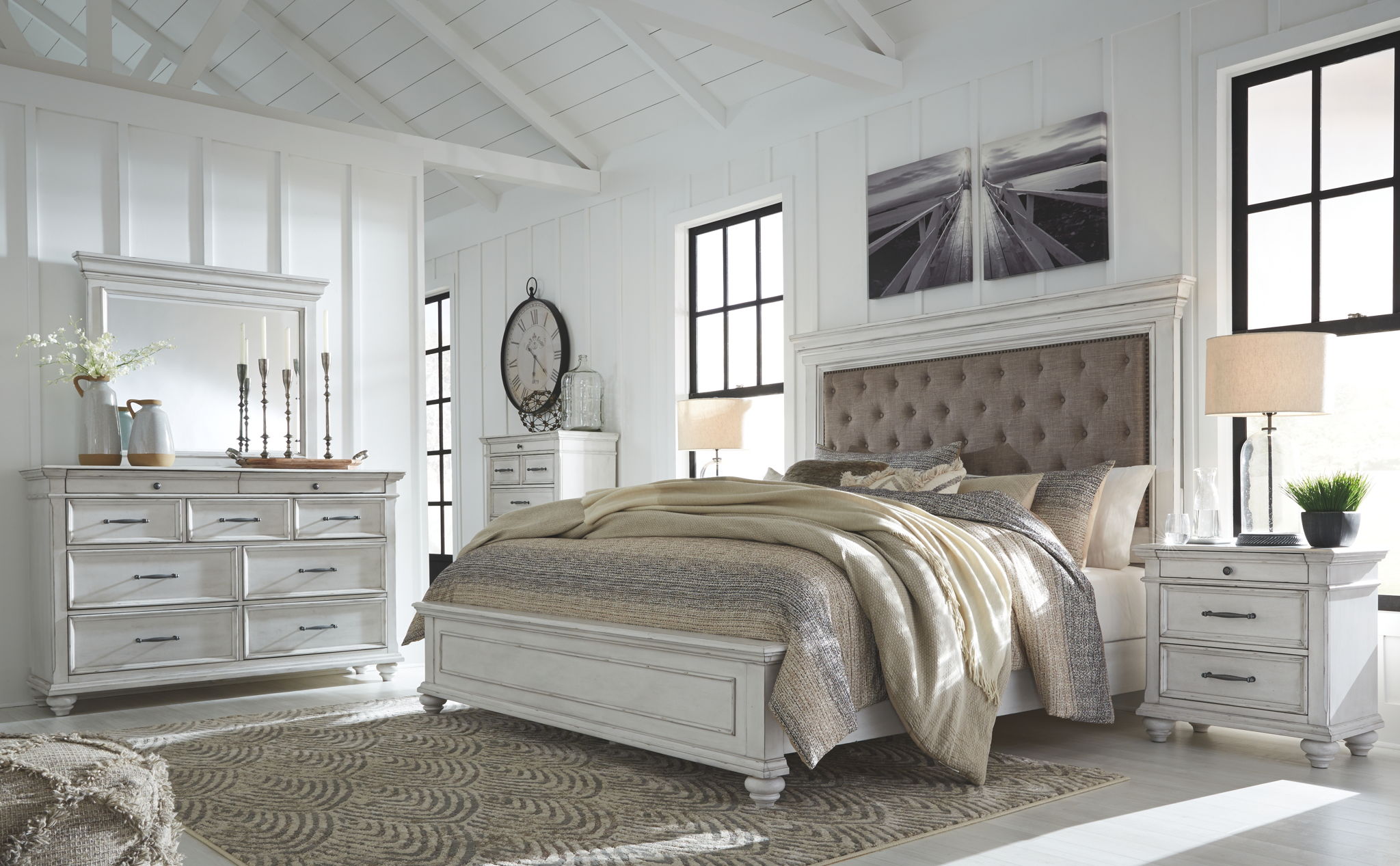 Kanwyn - Upholstered Panel Bed - Urban Living Furniture (Los Angeles, CA)