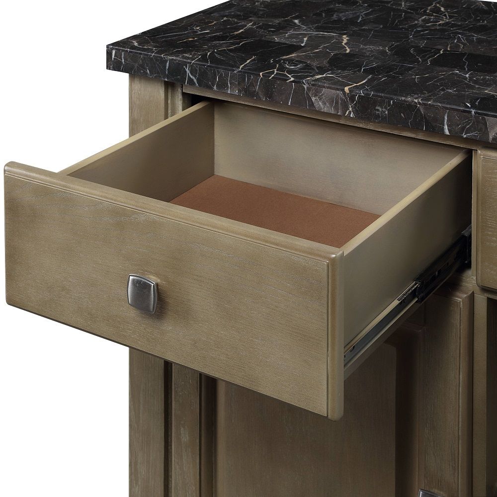 Charnell - Server - Marble Top & Oak - Urban Living Furniture (Los Angeles, CA)