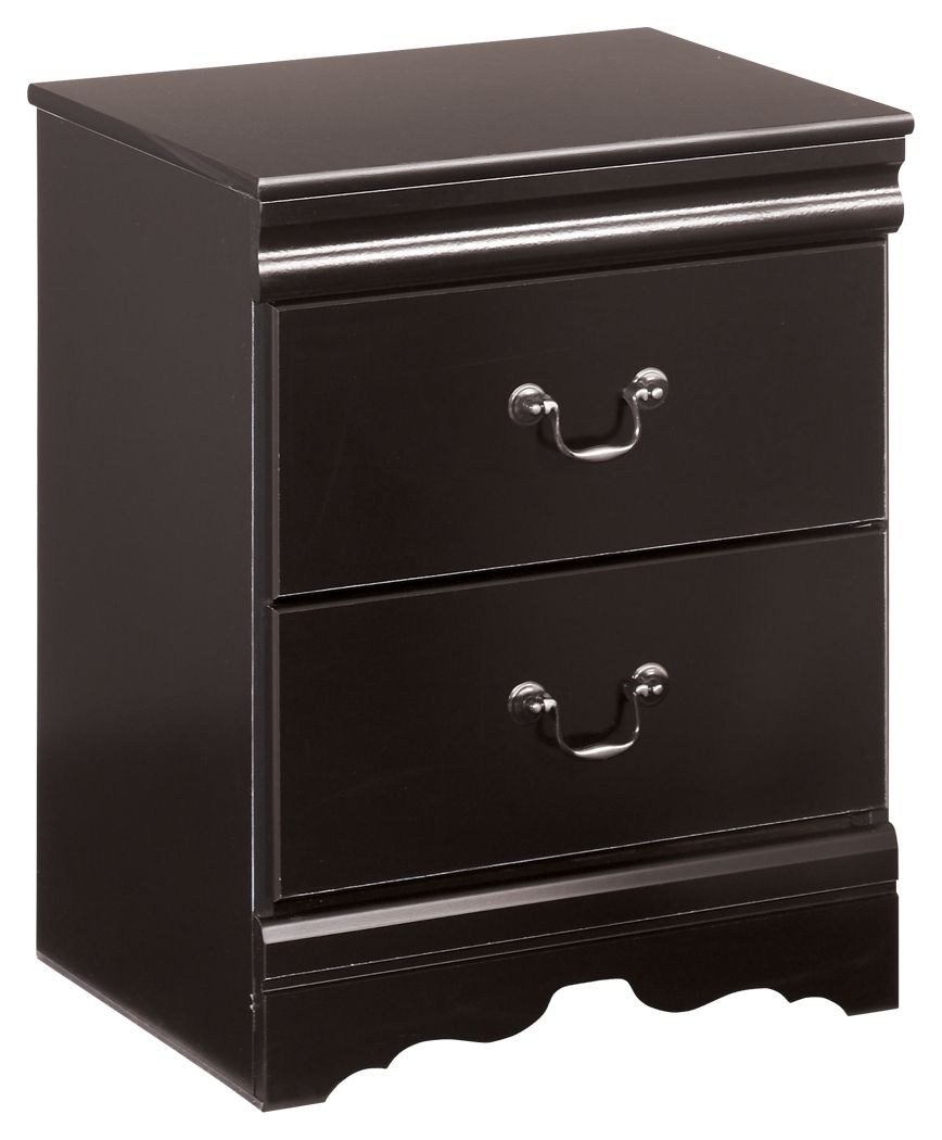 Huey Vineyard - Black - Two Drawer Night Stand - Urban Living Furniture (Los Angeles, CA)