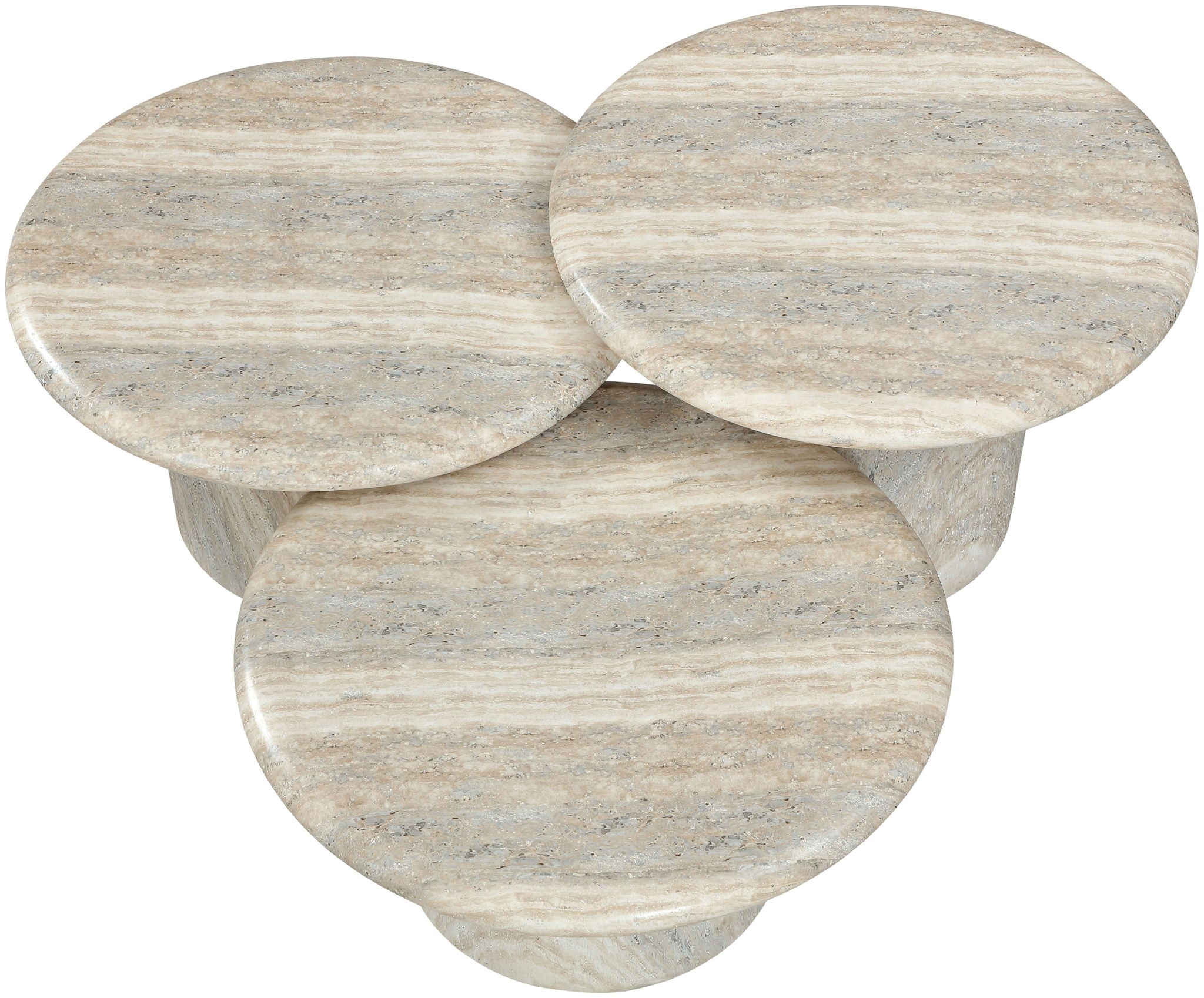 Emara - 3 Piece Concrete And Fiberglass Indoor / Outdoor Coffee Table - Urban Living Furniture (Los Angeles, CA)