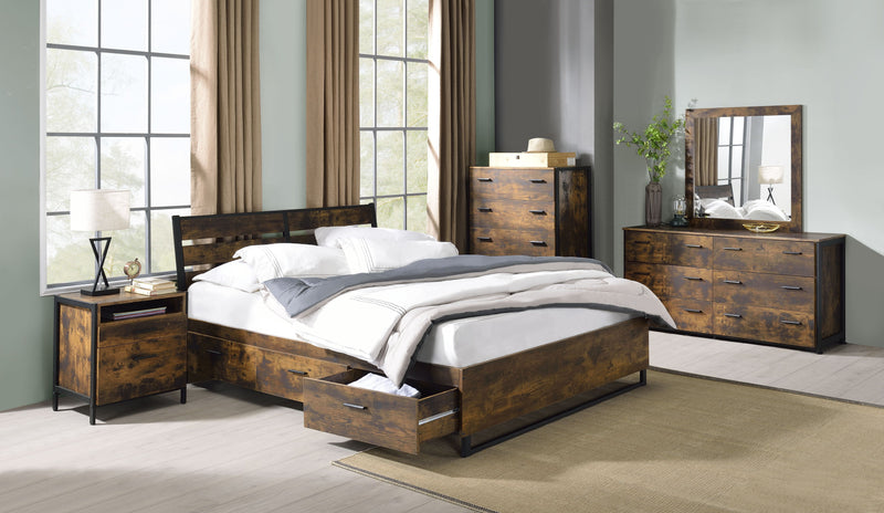 Juvanth - Mirror - Rustic Oak - Urban Living Furniture (Los Angeles, CA)