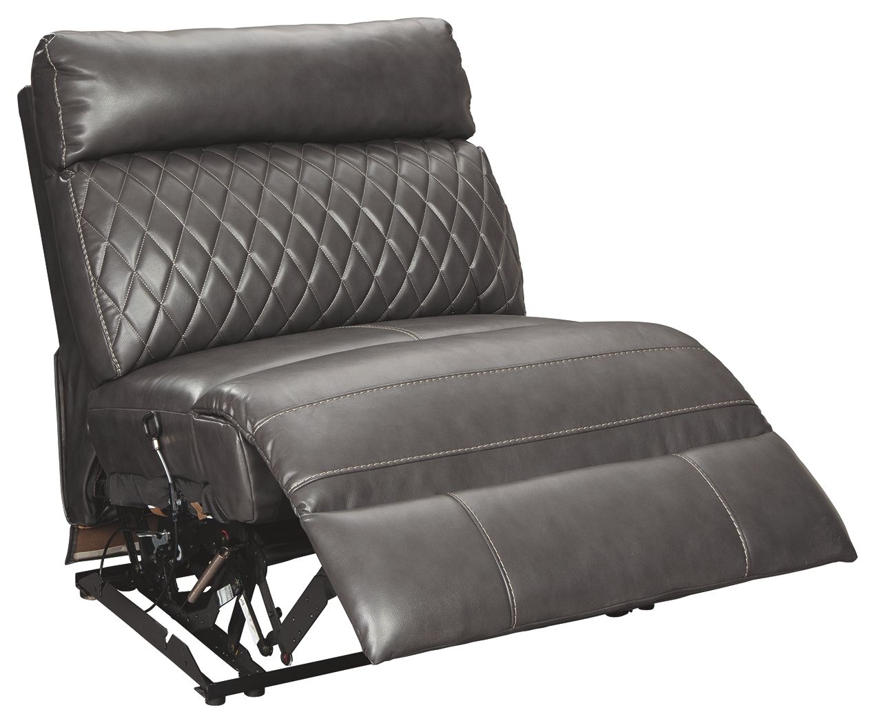 Samperstone - Armless Recliner - Gray - Urban Living Furniture (Los Angeles, CA)