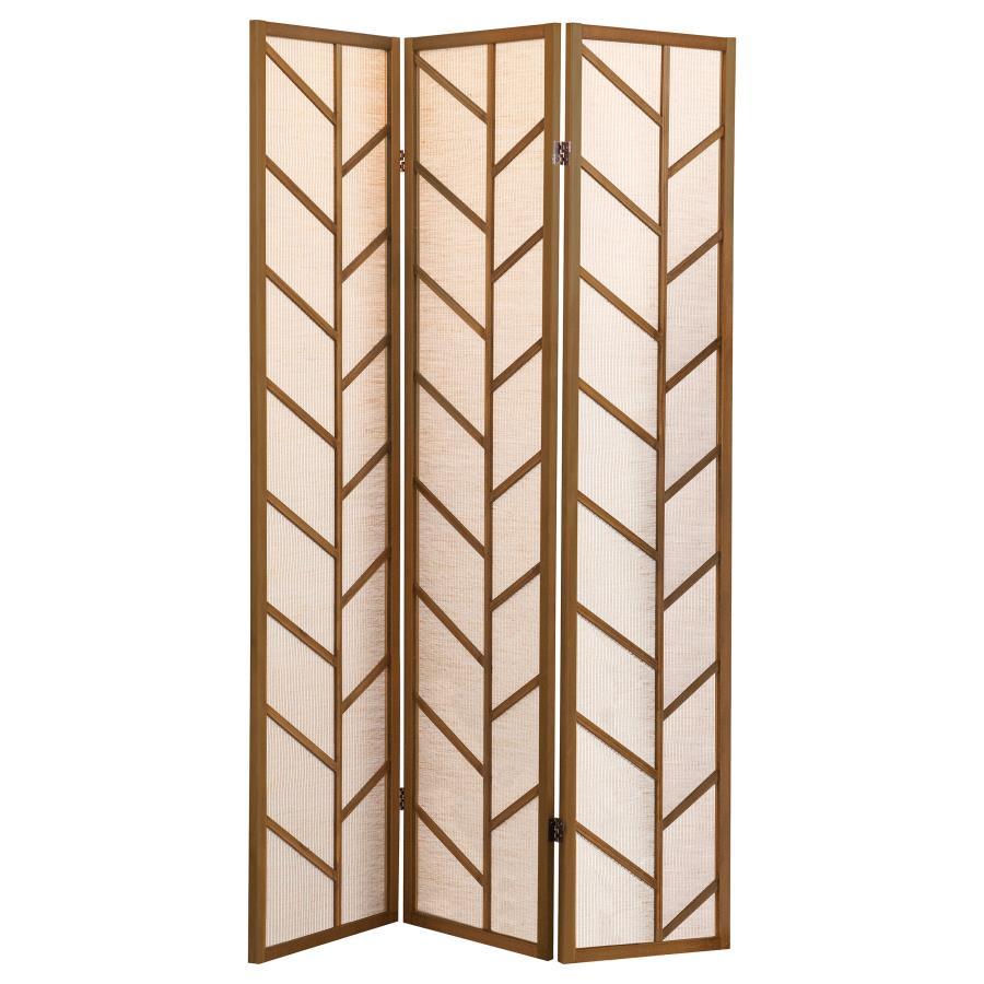 Mila - 3-Panel Room Divider Folding Shoji Screen - Walnut - Urban Living Furniture (Los Angeles, CA)