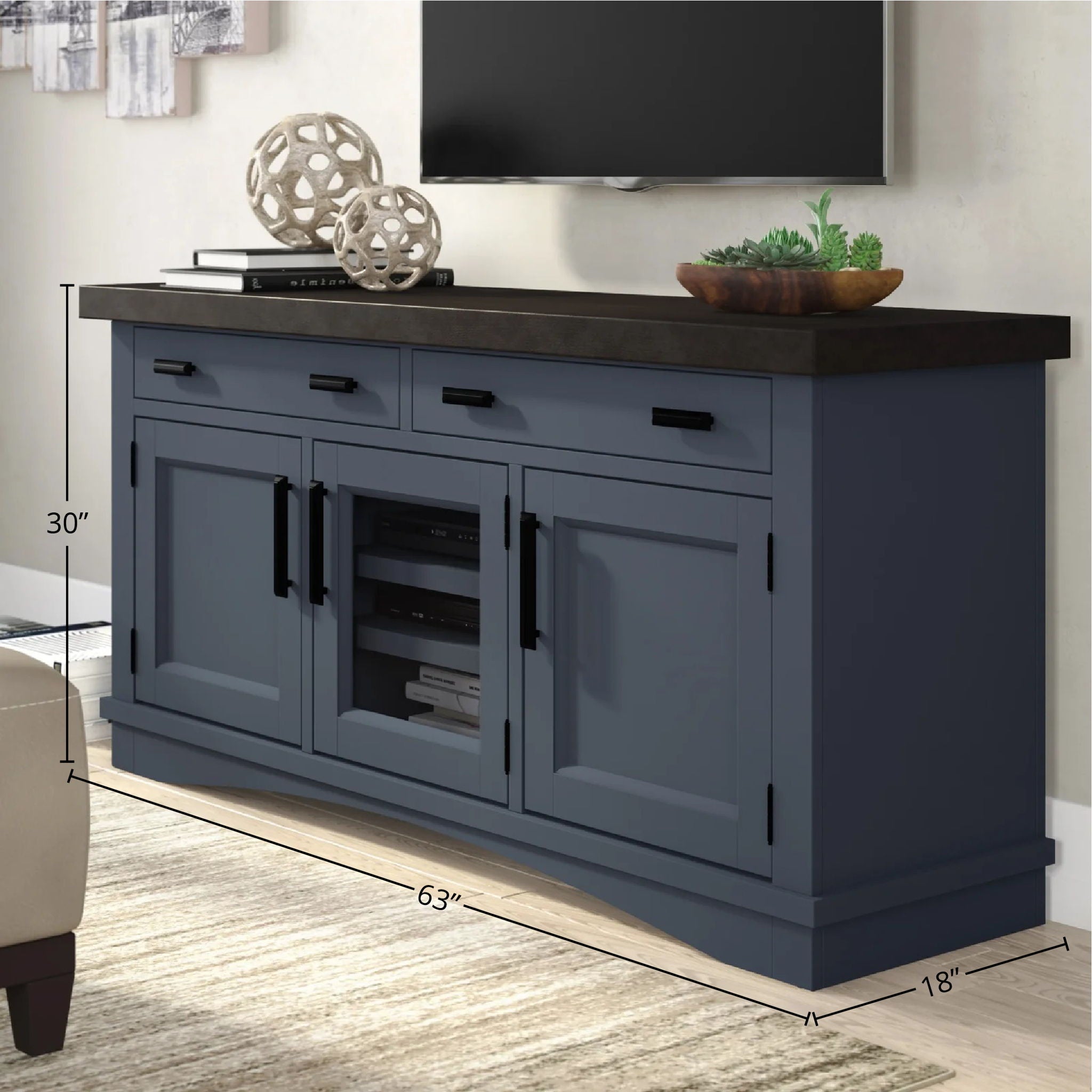 Americana Modern - TV Console (63") - Urban Living Furniture (Los Angeles, CA)
