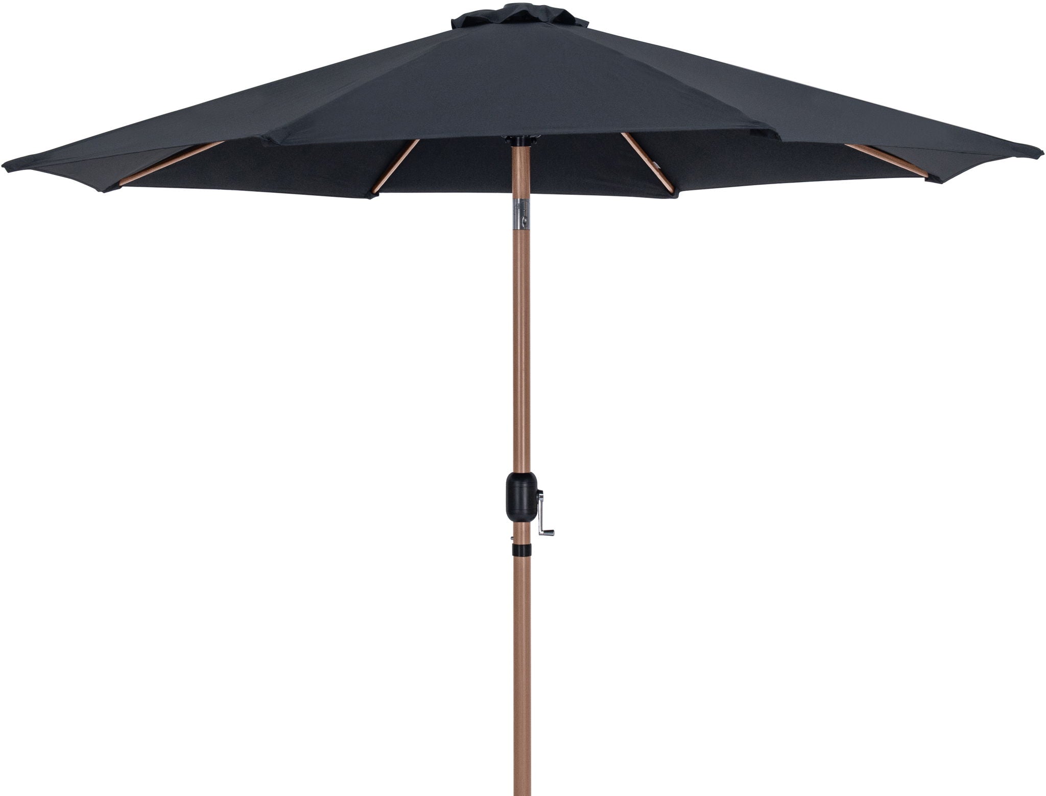Fiji - Aluminum Patio Umbrella With Round Black And Teak Base - Urban Living Furniture (Los Angeles, CA)
