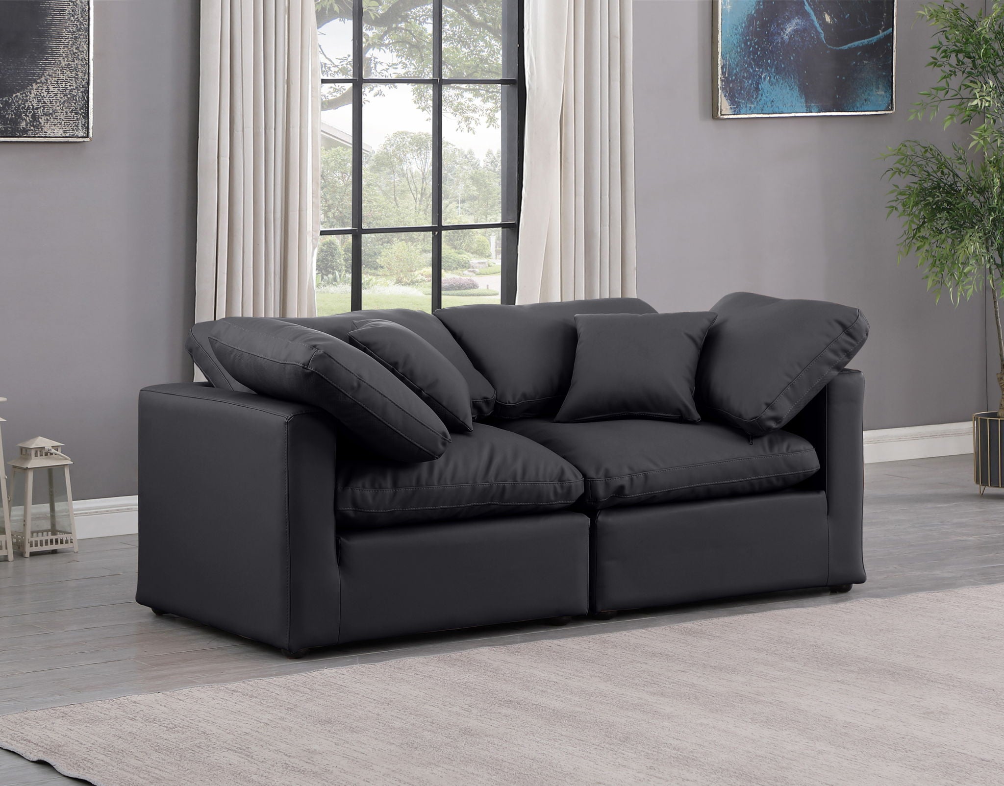 Indulge - Faux Leather 2 Seat Modular Sofa - Urban Living Furniture (Los Angeles, CA)