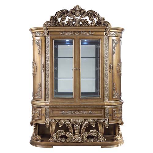 Constantine - Curio - Brown & Gold Finish - Urban Living Furniture (Los Angeles, CA)