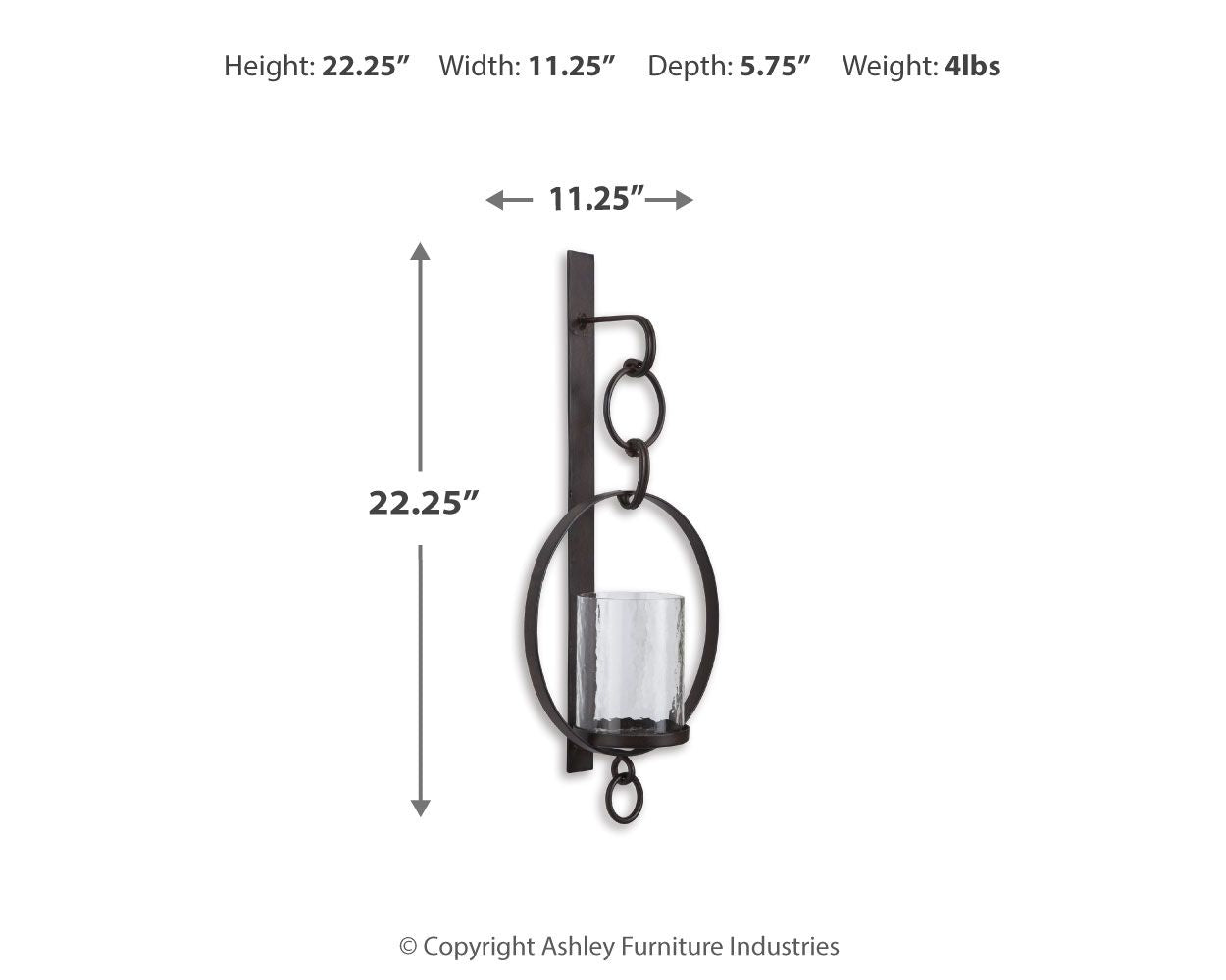 Ogaleesha - Brown - Wall Sconce - Urban Living Furniture (Los Angeles, CA)
