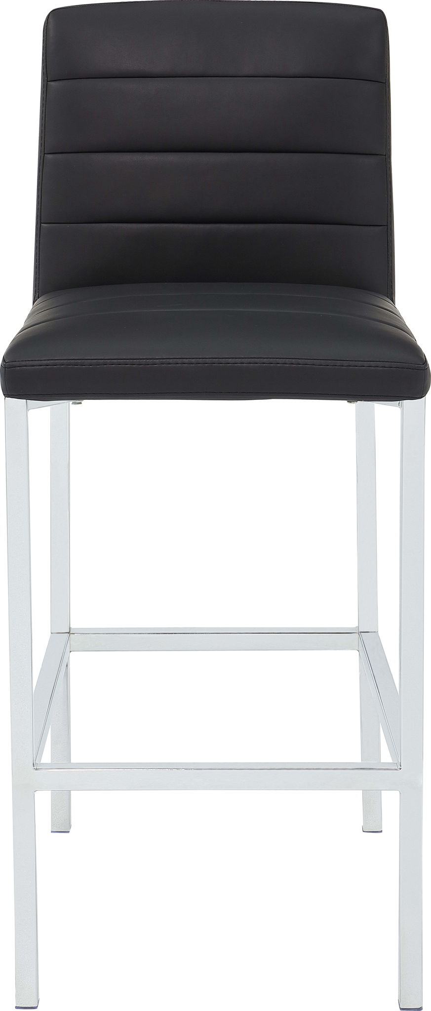 Amalfi - Metal Back Stool (Set of 2) - Soot / Chrome