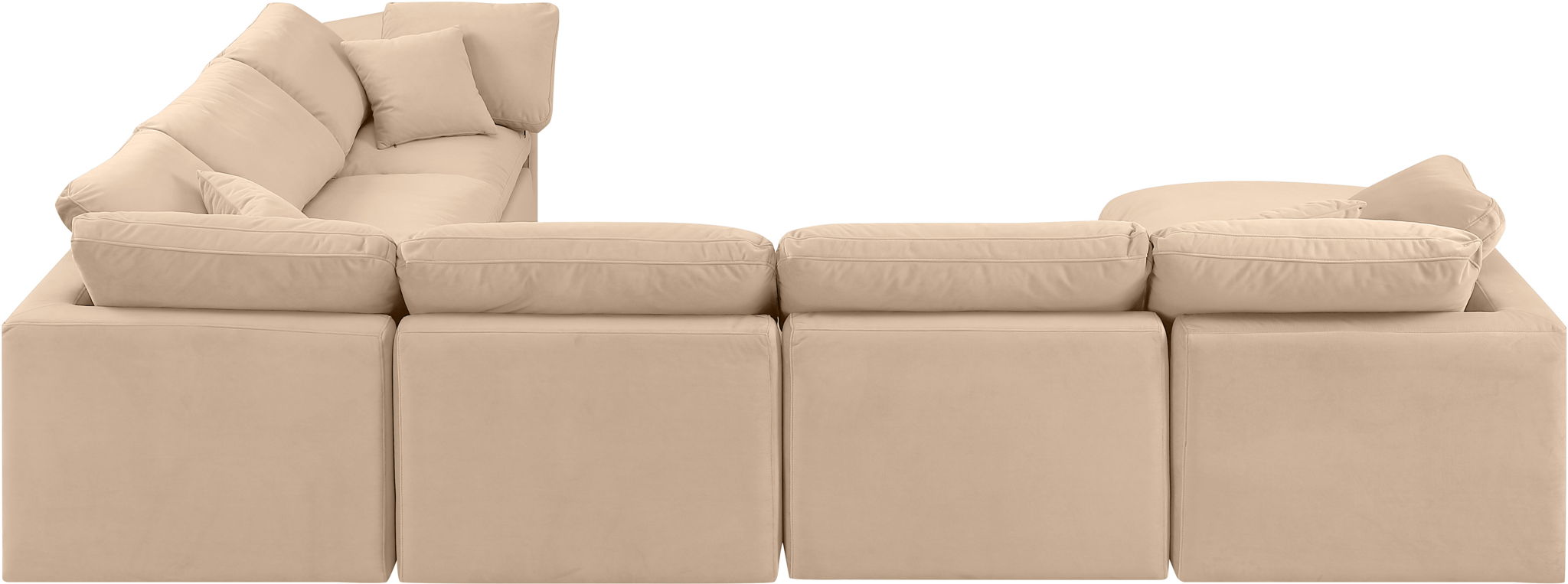 Indulge - Velvet 7 Piece Modular Sectional - Urban Living Furniture (Los Angeles, CA)