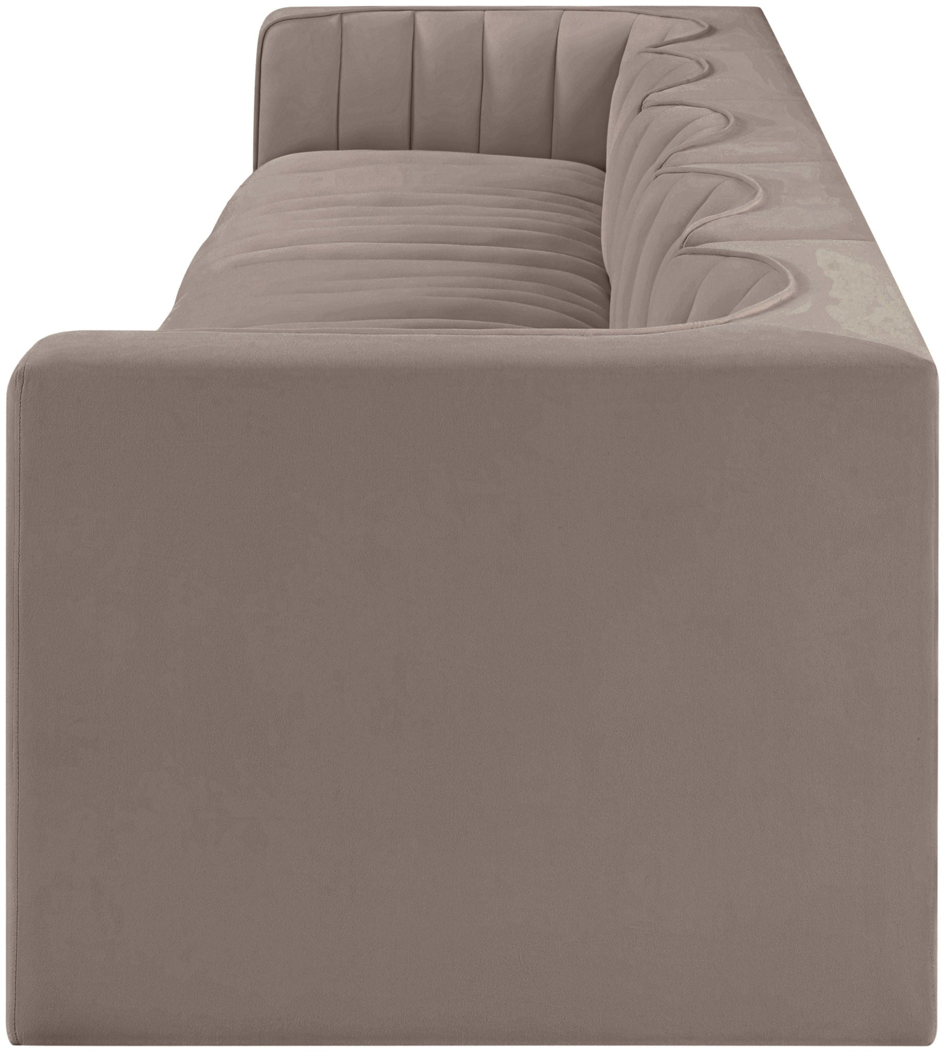 Rummi - Velvet Performance Fabric Upholstered 5 Piece Modular Sofa - Urban Living Furniture (Los Angeles, CA)