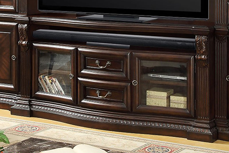 Bella - TV Console With Power Center - Vintage Sienna