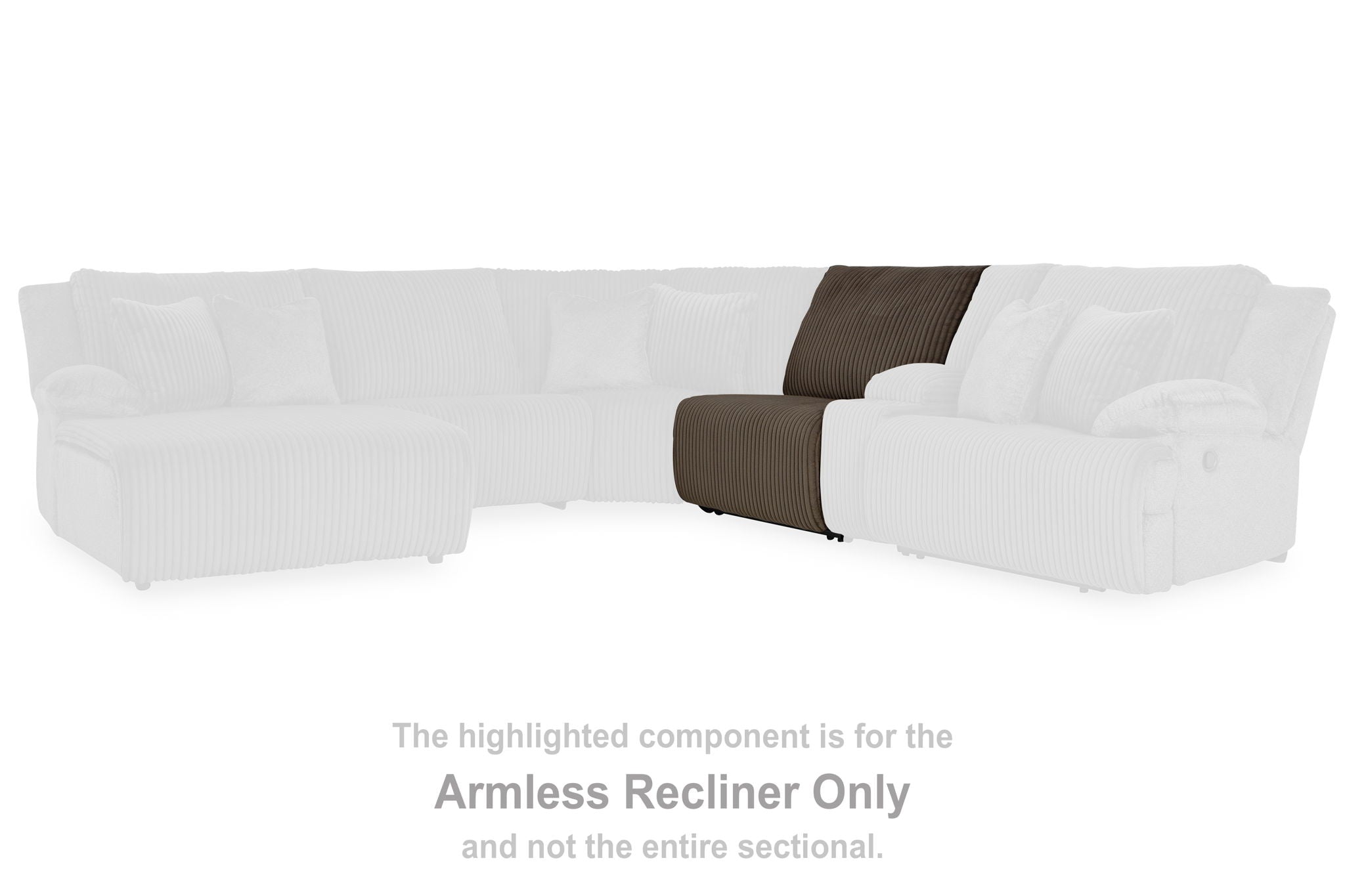 Top Tier - Chocolate - Armless Recliner - Urban Living Furniture (Los Angeles, CA)