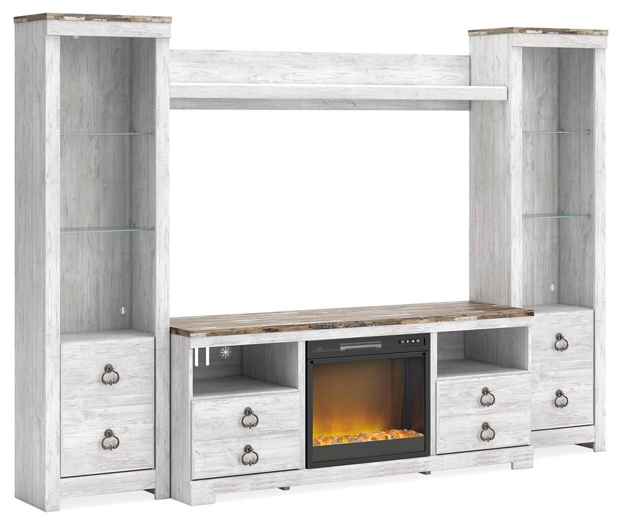 Willowton - Entertainment Center With Fireplace Option - Urban Living Furniture (Los Angeles, CA)