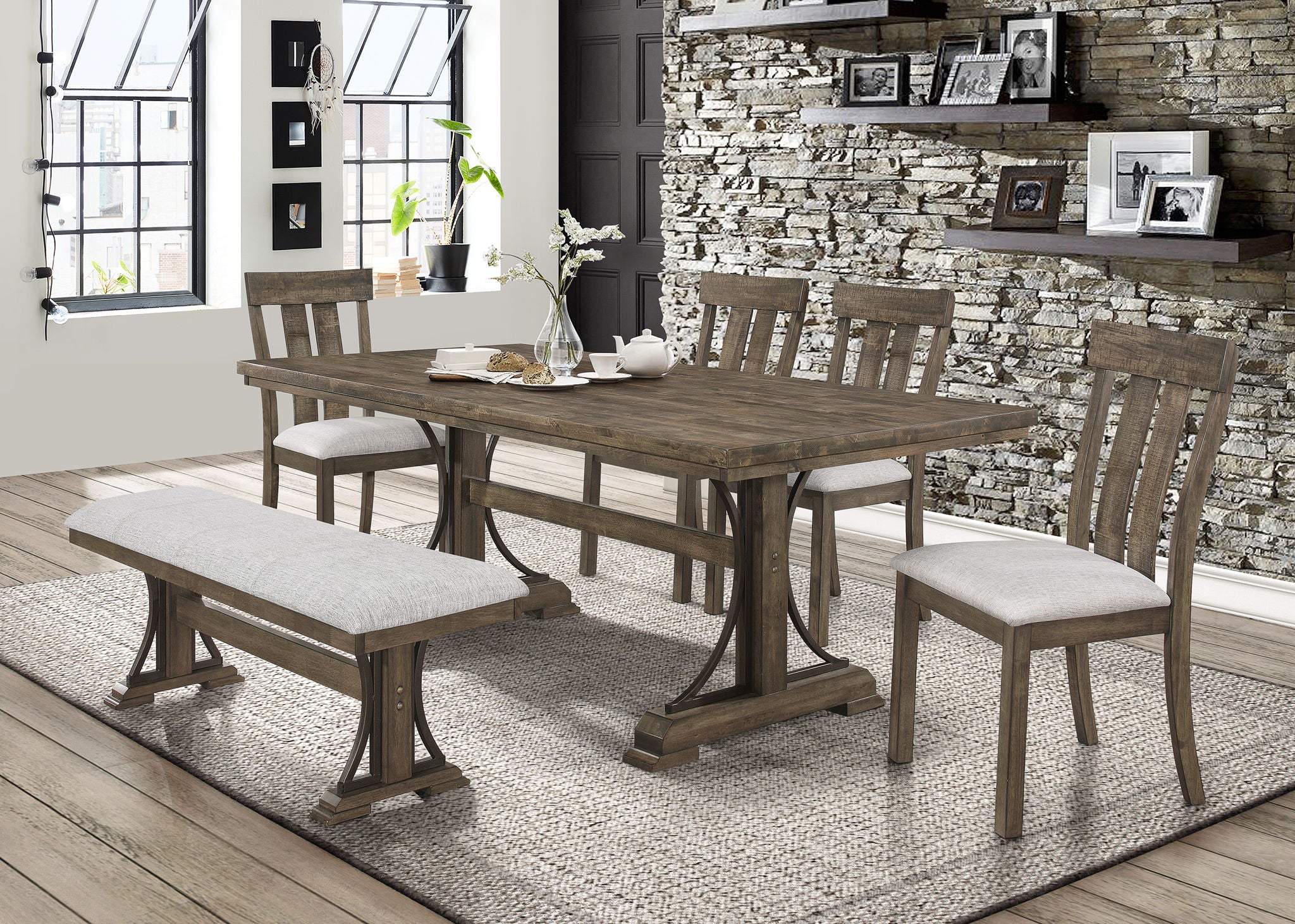 Quincy - Bench - Brown - Urban Living Furniture (Los Angeles, CA)