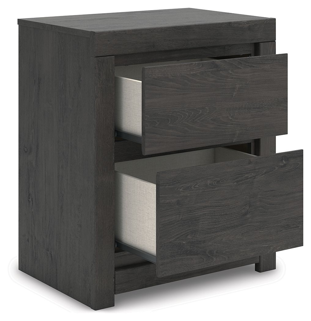 Fraluna - Charcoal - Two Drawer Night Stand - Urban Living Furniture (Los Angeles, CA)
