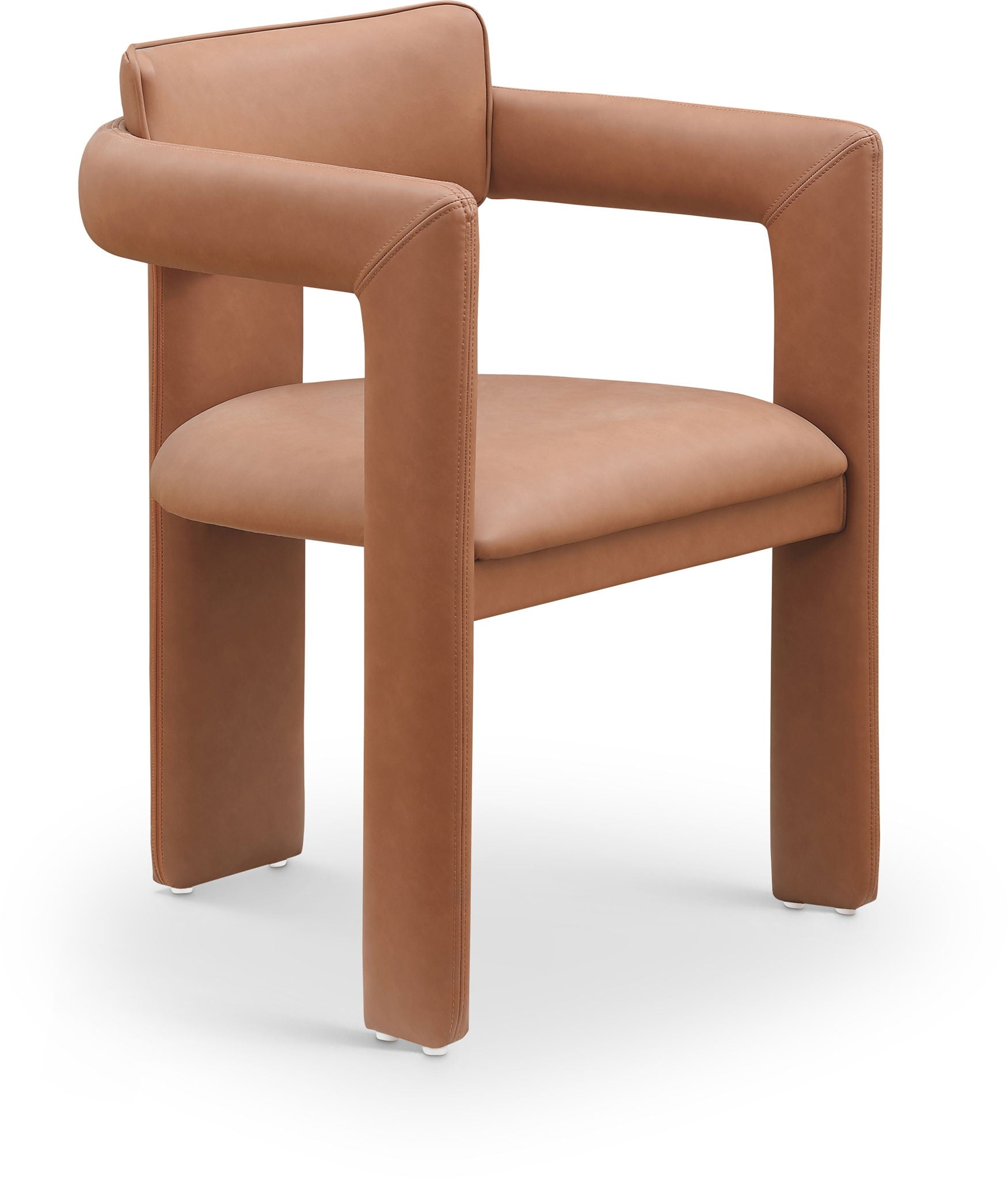 Brenda - Faux Leather Dining Chair (Set of 2) - Cognac - Urban Living Furniture (Los Angeles, CA)