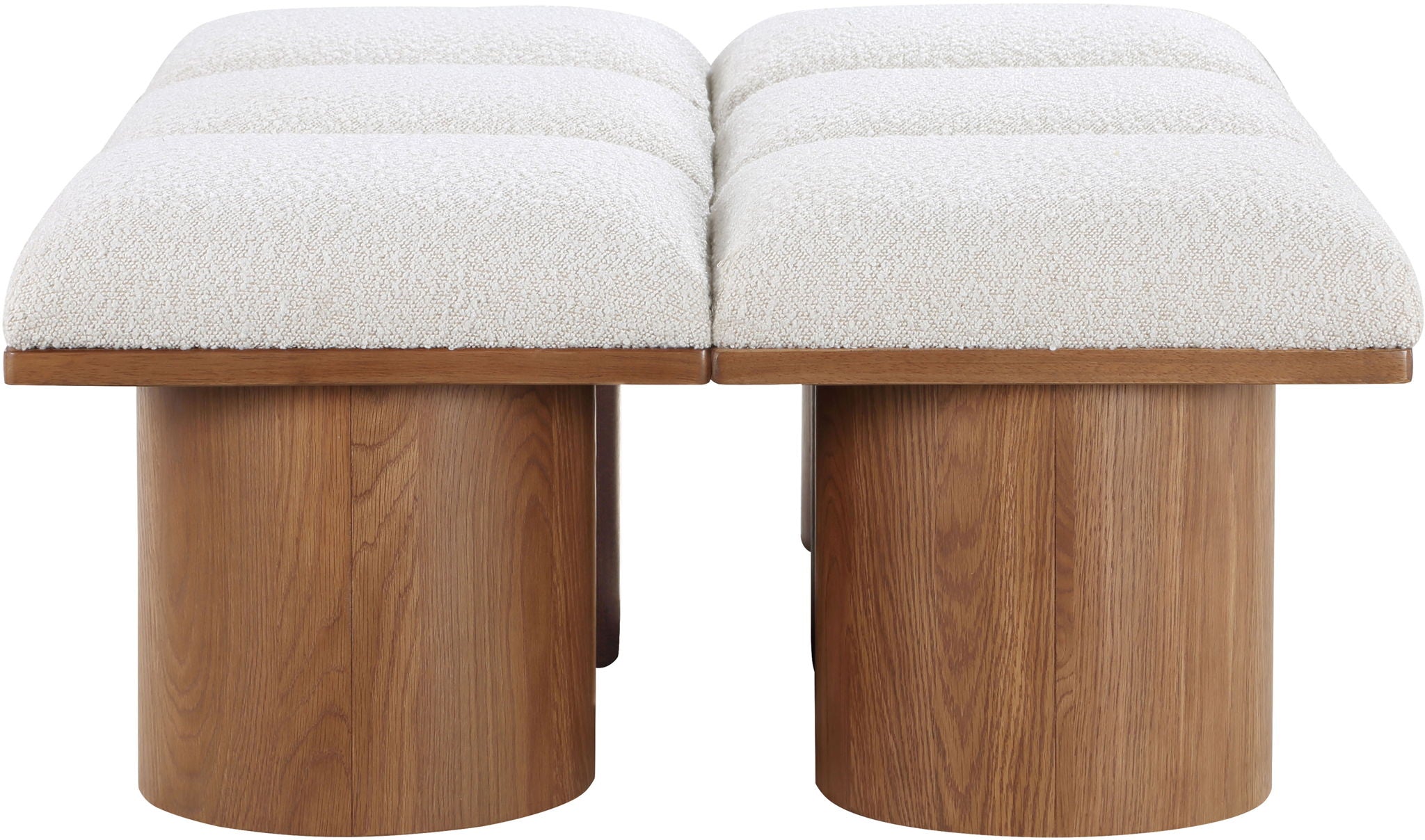 Pavilion - 6 Piece Modular Bench With Brown Base