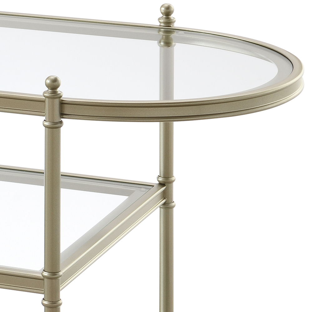 Zaba - TV Stand - Glass Top & Champagne - Urban Living Furniture (Los Angeles, CA)