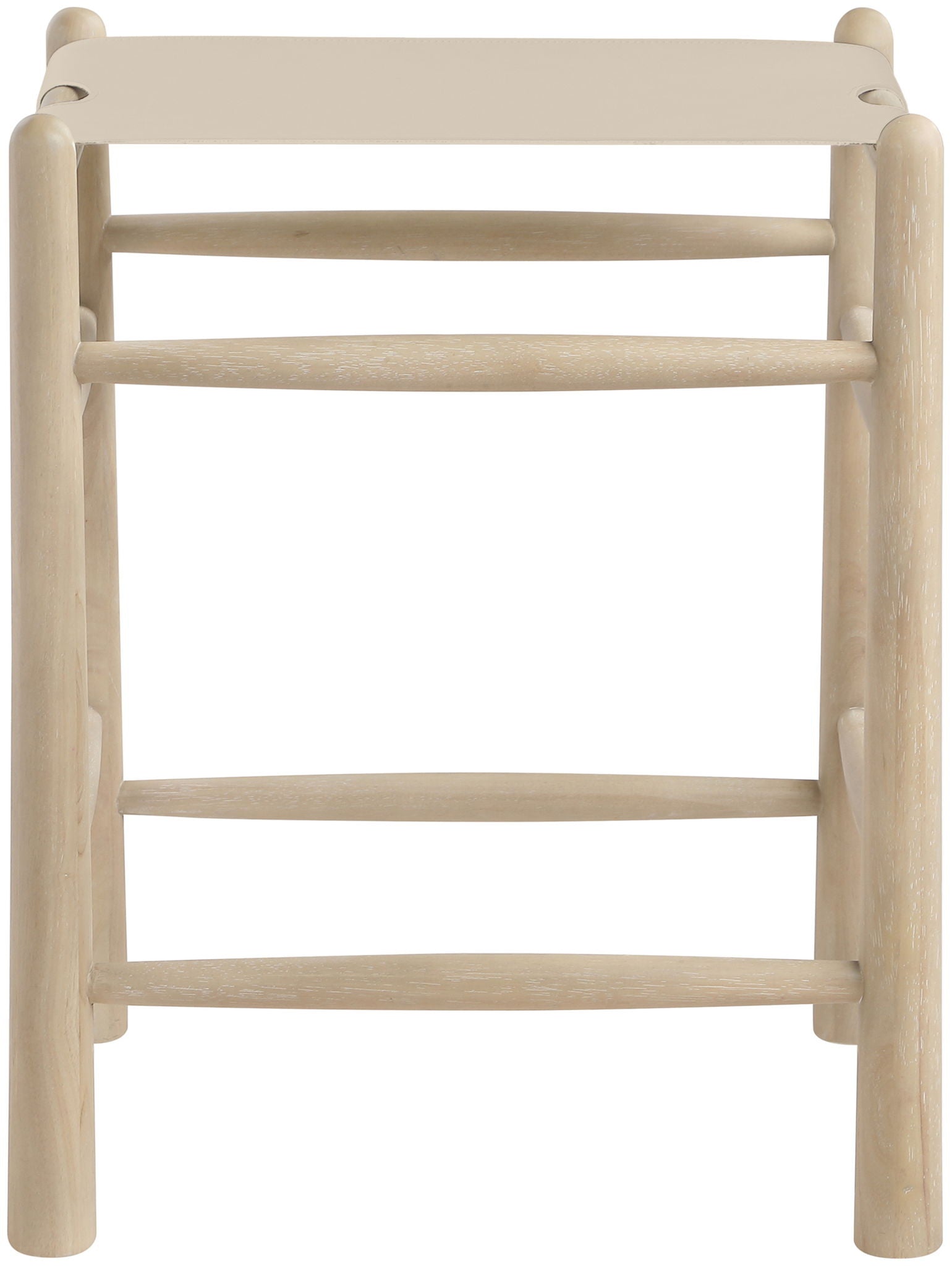 Santos - Backless Counter Stool With Stained Natural Base