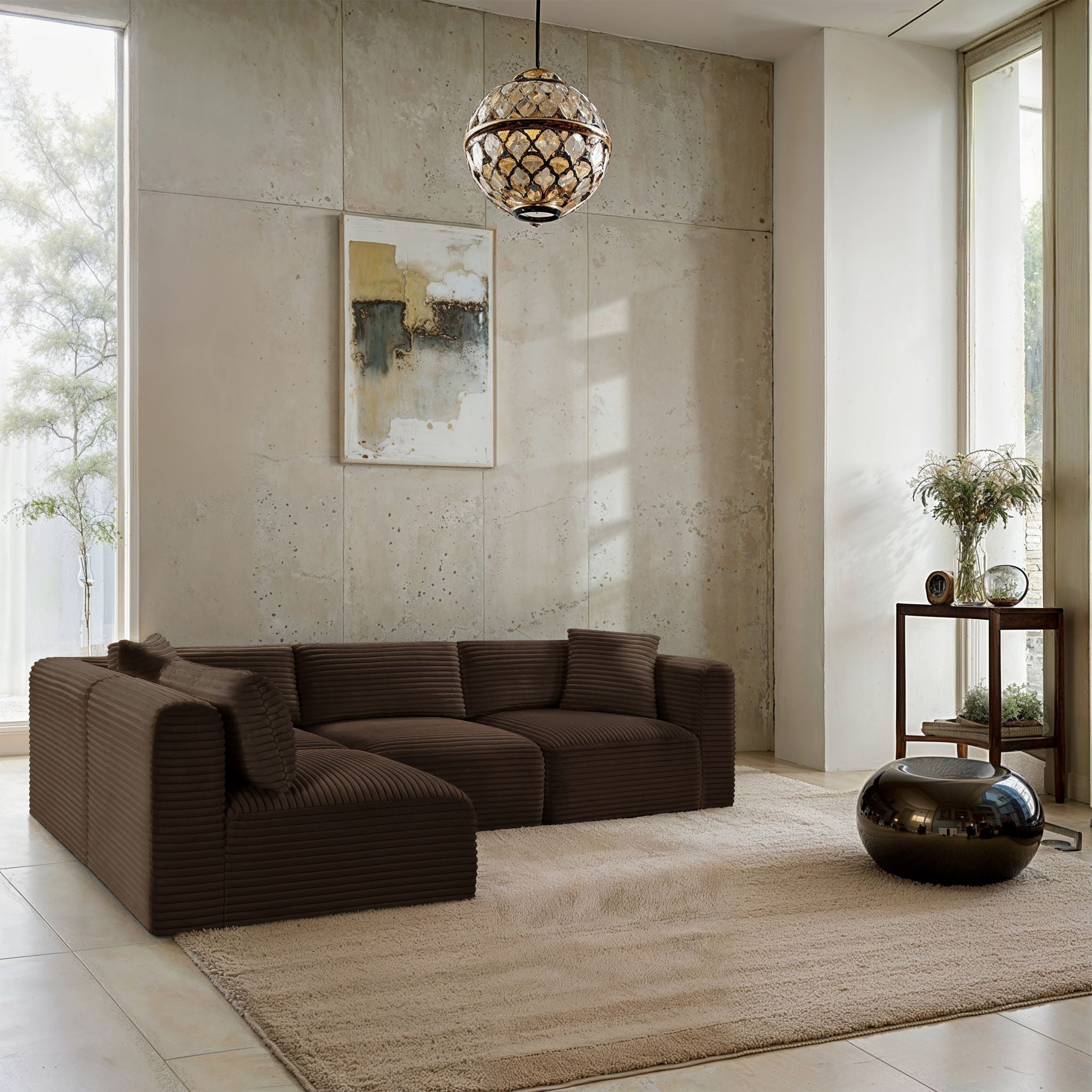 Shaggy - 4 Piece Modular Sectional - Urban Living Furniture (Los Angeles, CA)