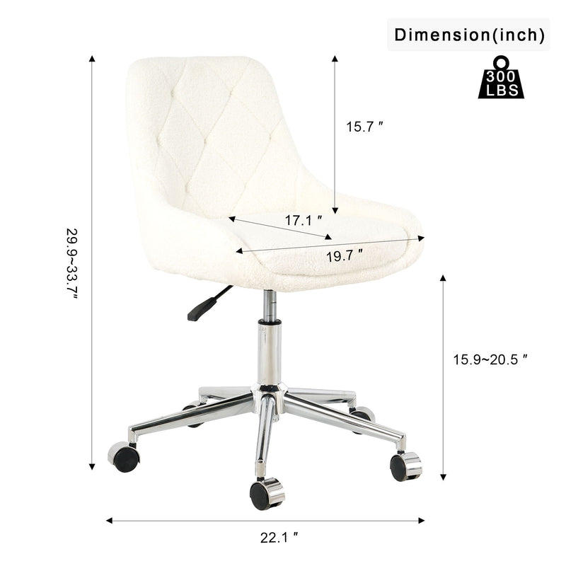 Adjustable And Space-Saving Chair With Golden Electroplated Legs