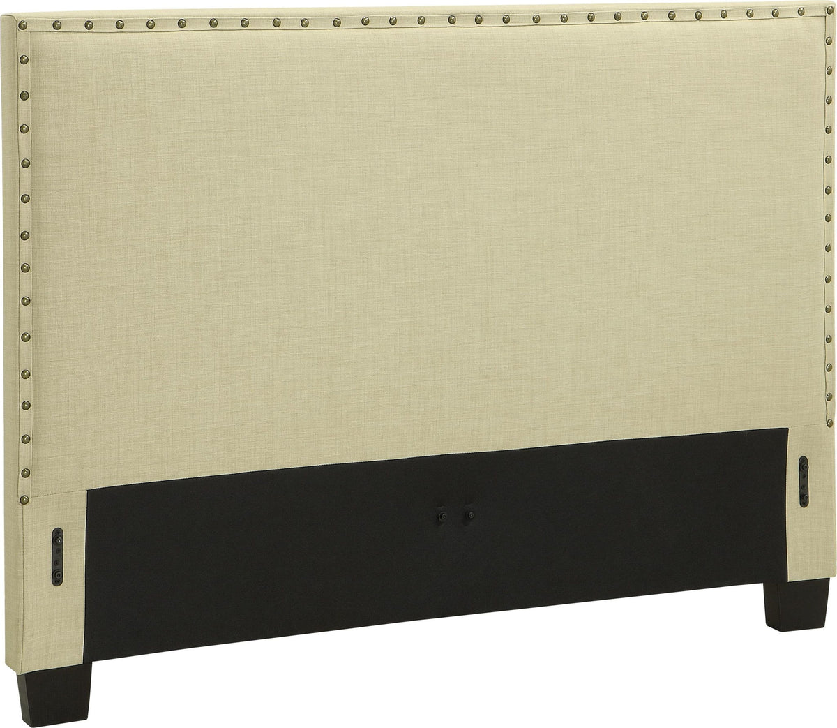 Geneva Tavel - King Nailhead Upholstered Headboard - Tumbleweed