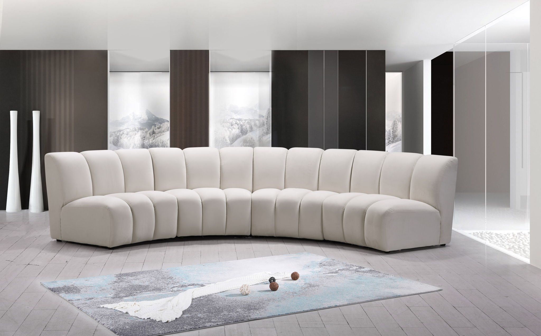 Infinity - 4 Piece Velvet Modular Sectional - Urban Living Furniture (Los Angeles, CA)