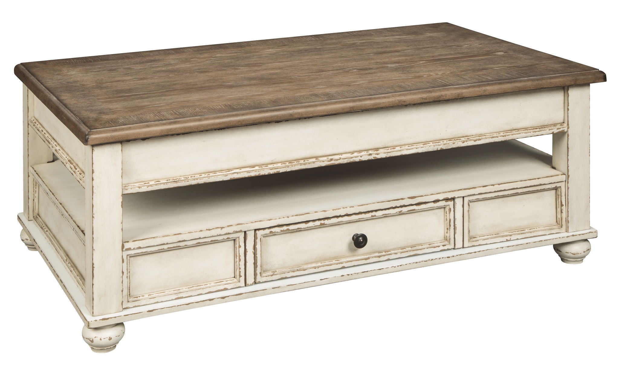 Realyn - White / Brown - Lift Top Cocktail Table - Urban Living Furniture (Los Angeles, CA)