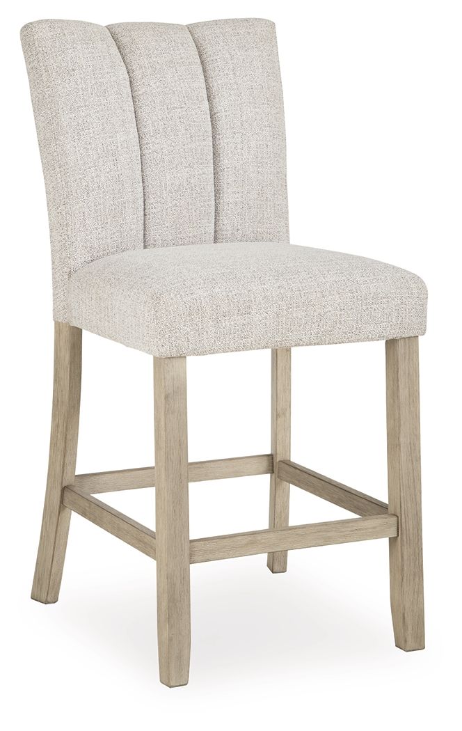Larawyn - Upholstered Barstool (Set of 2) - Bisque - Urban Living Furniture (Los Angeles, CA)