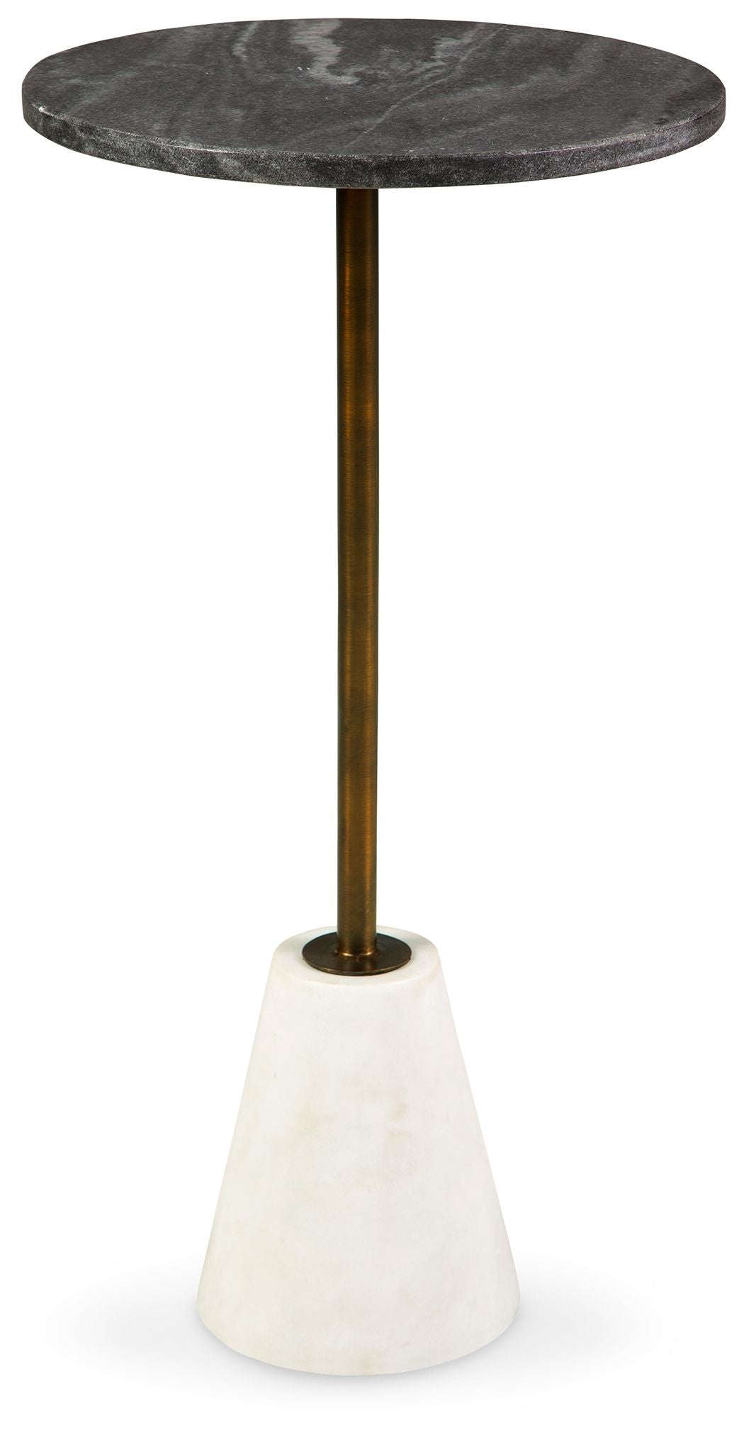 Caramont - Black / White / Gold Finish - Accent Table with White Base - Urban Living Furniture (Los Angeles, CA)