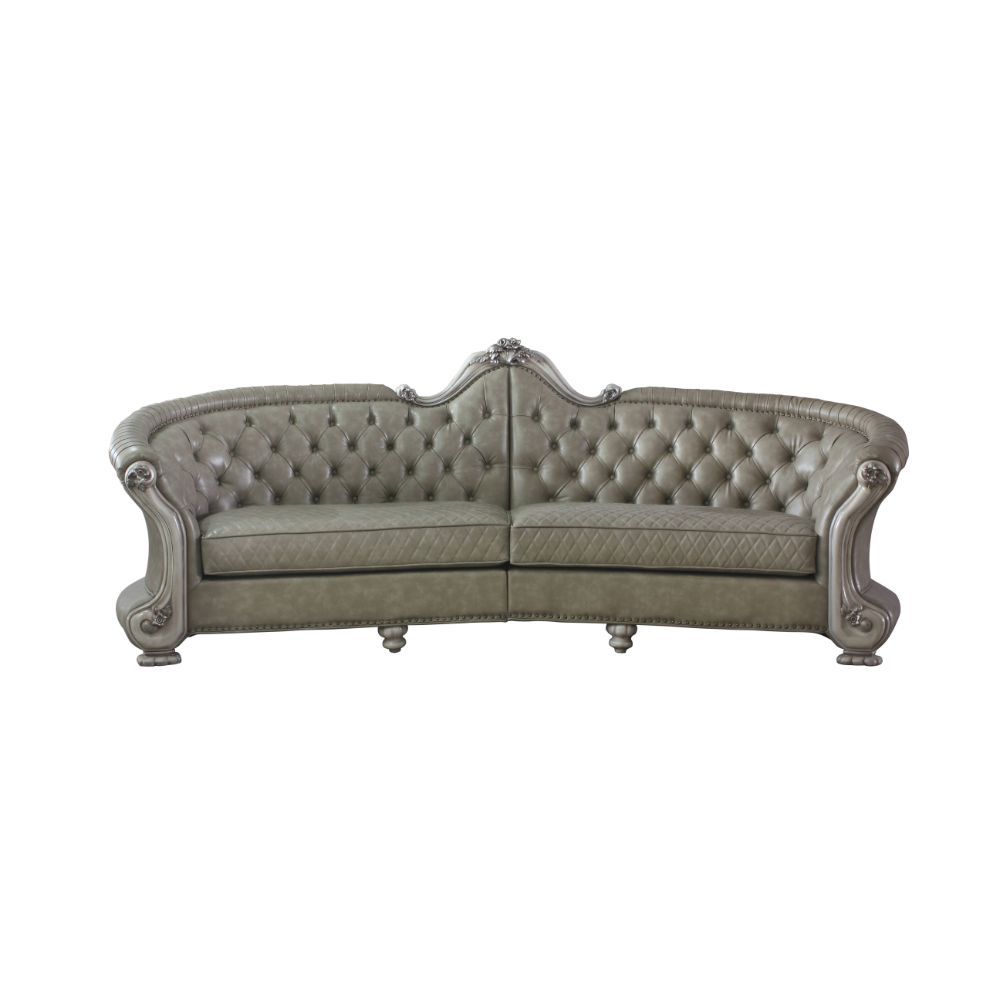 Dresden - Sofa - Bone PU & Gold Patina - Urban Living Furniture (Los Angeles, CA)
