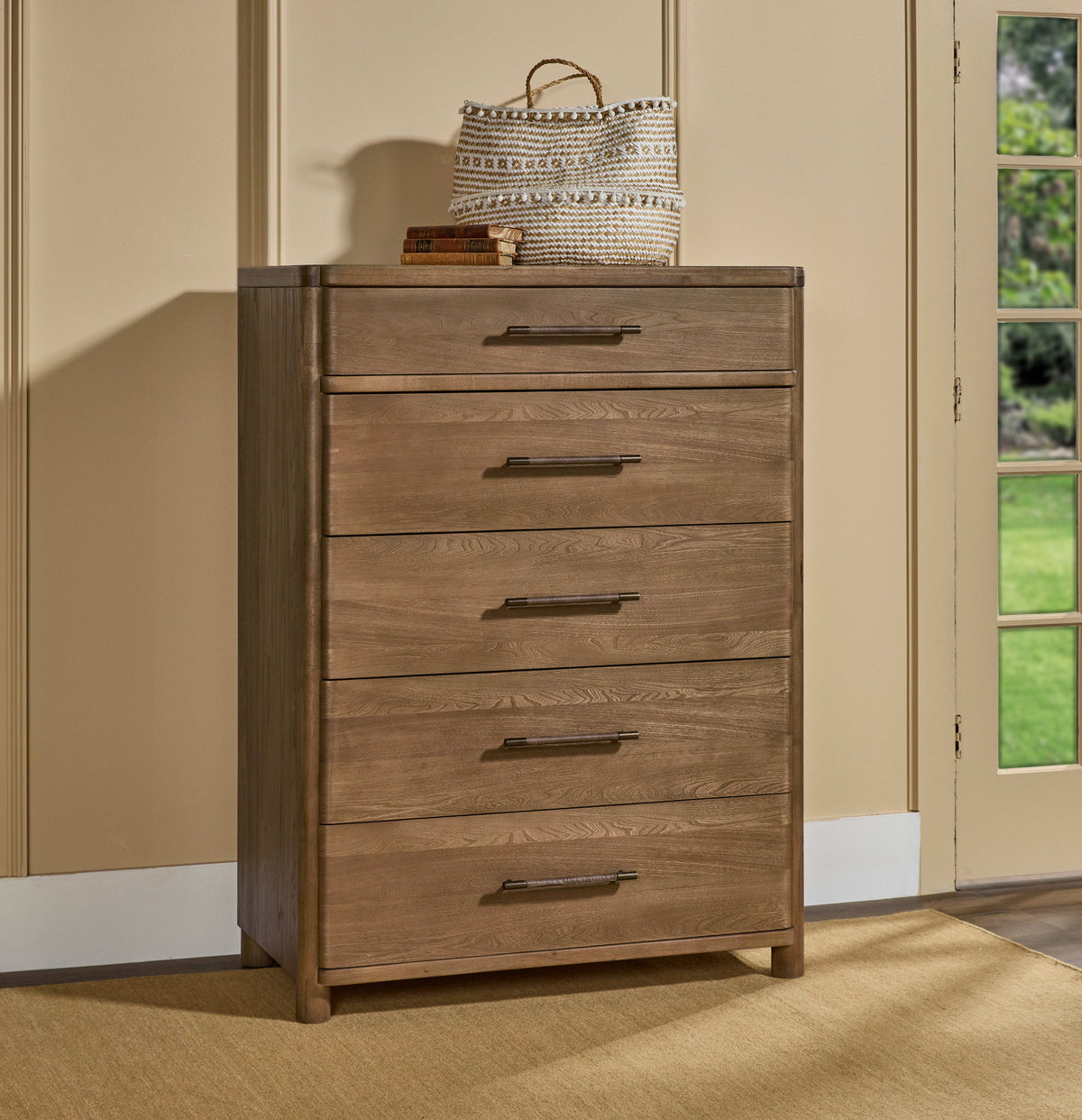 Hollis - 5 Drawer Chest - Cabin Glow