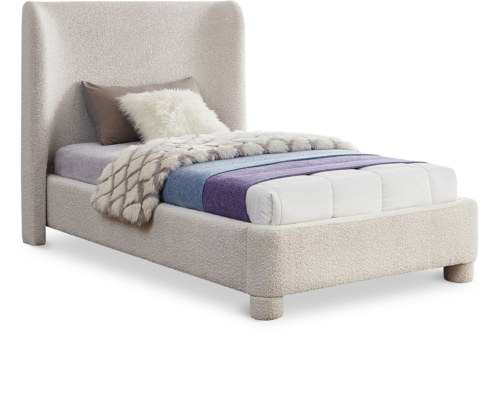 Penny - Boucle Fabric Bed - Urban Living Furniture (Los Angeles, CA)