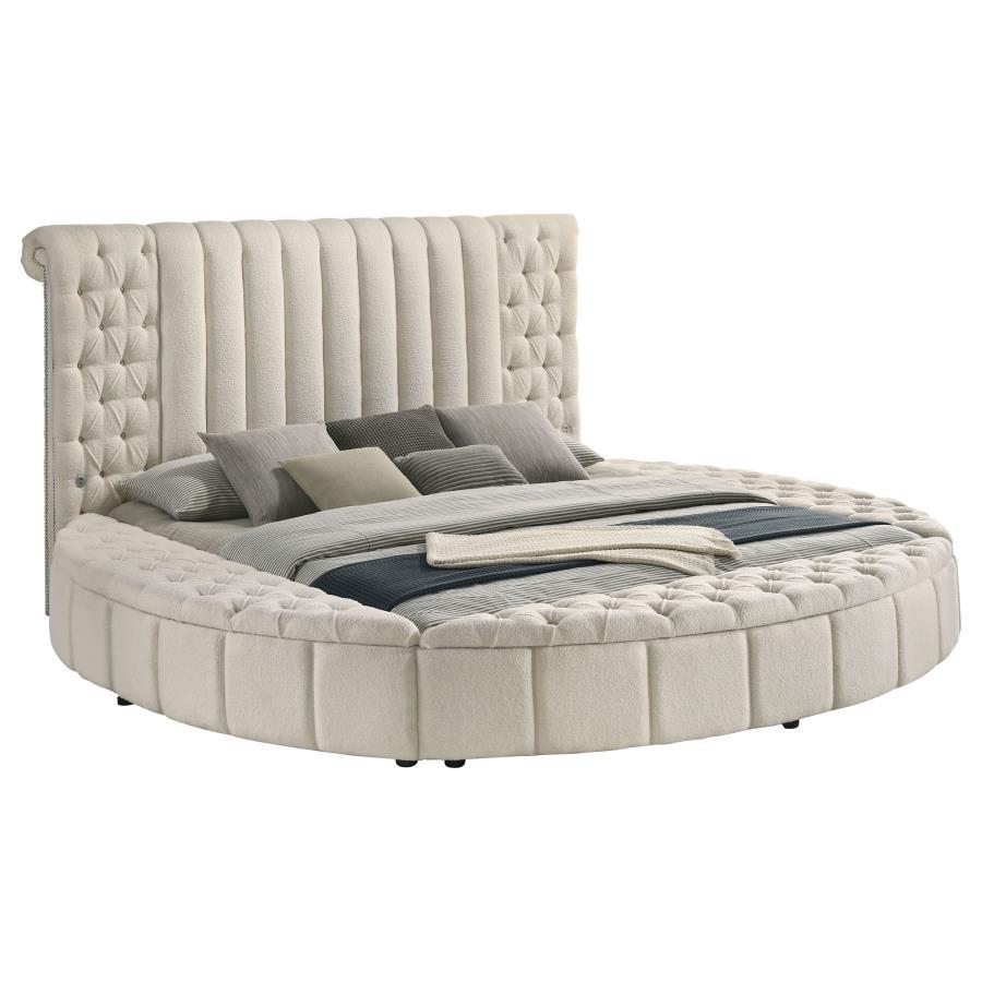 Sonya - Upholstered Round Storage Bed - Urban Living Furniture (Los Angeles, CA)