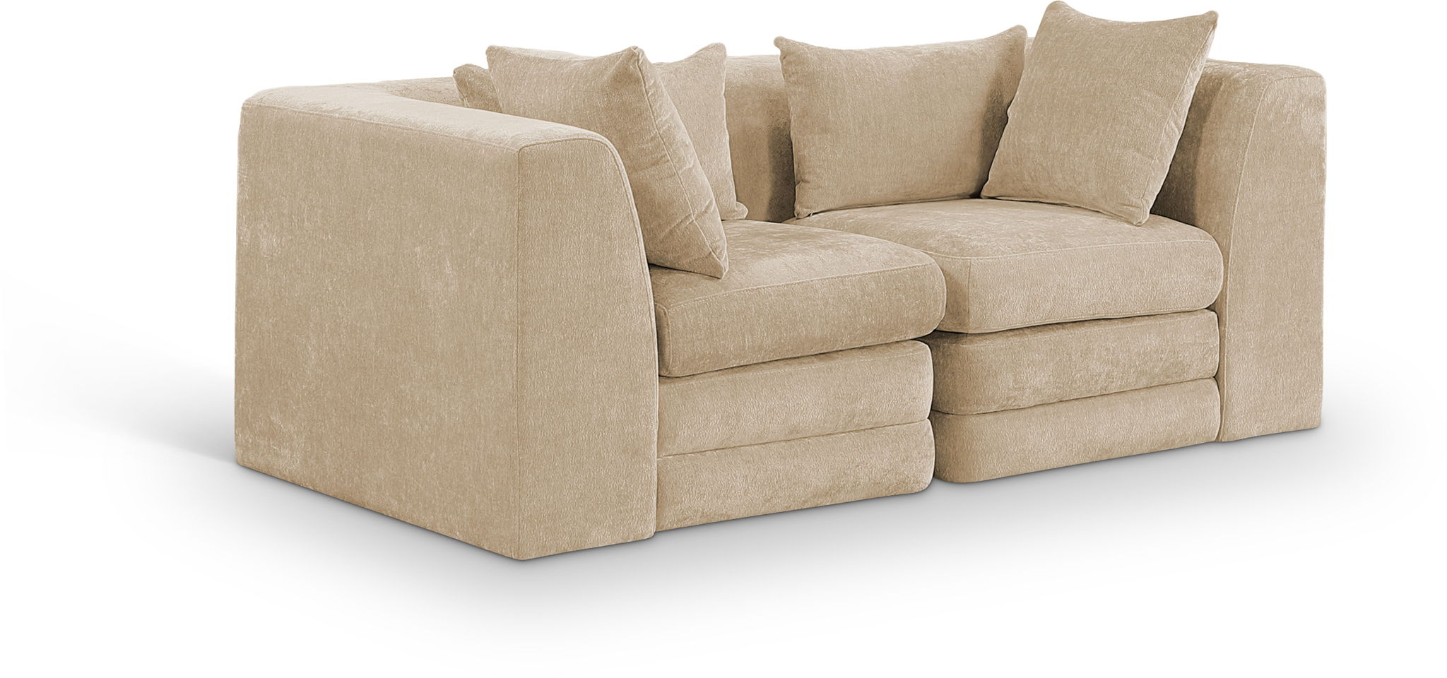 Stellar - 2 Piece 76" Upholstered Modular Loveseat - Urban Living Furniture (Los Angeles, CA)