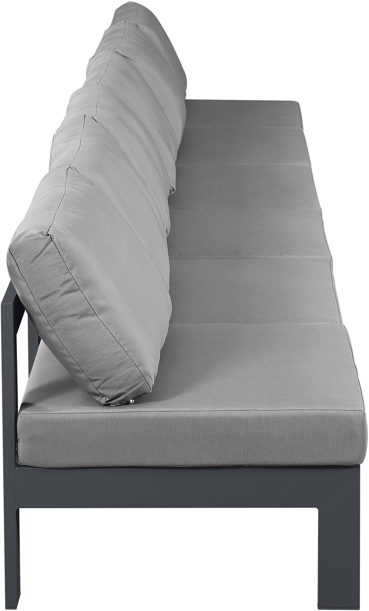 Nizuc - Outdoor Patio 6 Seat Armless Modular Sofa With Gray Frame - Urban Living Furniture (Los Angeles, CA)