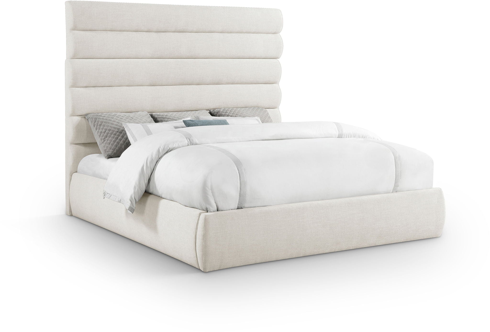 Adam - Linen Fabric Bed With 70.5" Headboard - Urban Living Furniture (Los Angeles, CA)