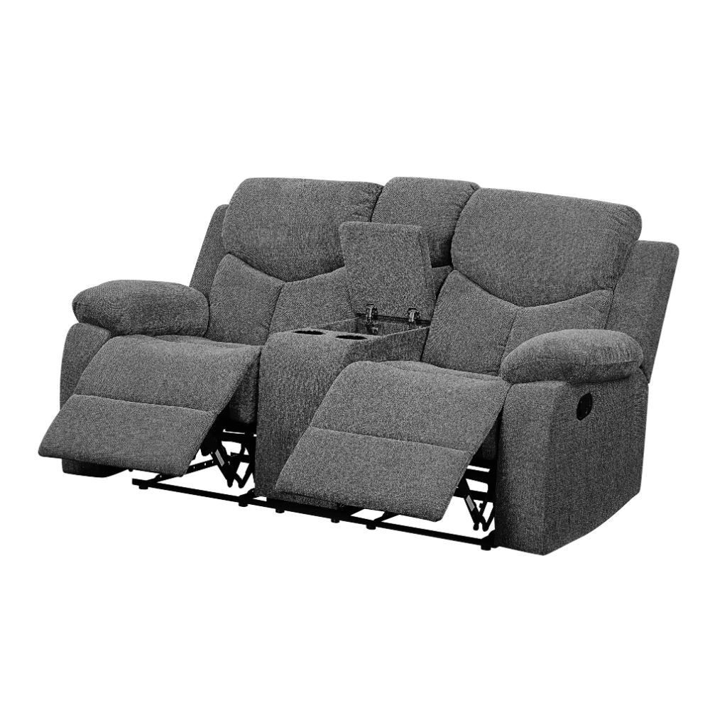 Kalen - Motion Loveseat With Console - Gray Chenille - Urban Living Furniture (Los Angeles, CA)