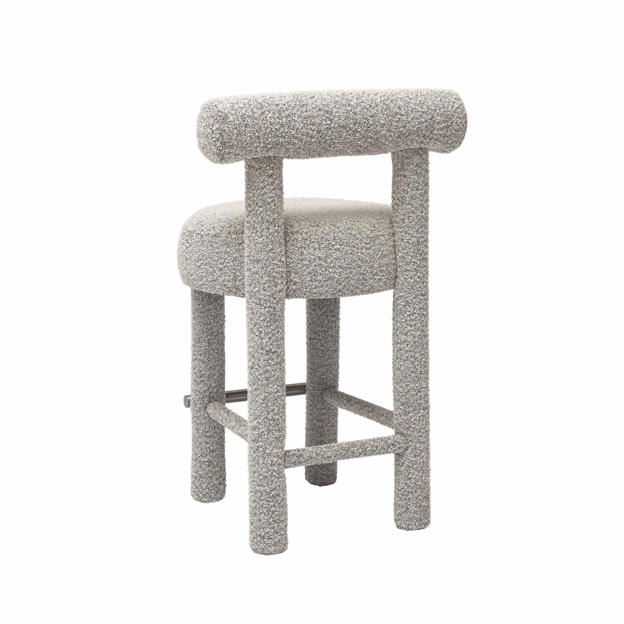 Carmel - Boucle and Solid Wood Counter Stool - Urban Living Furniture (Los Angeles, CA)