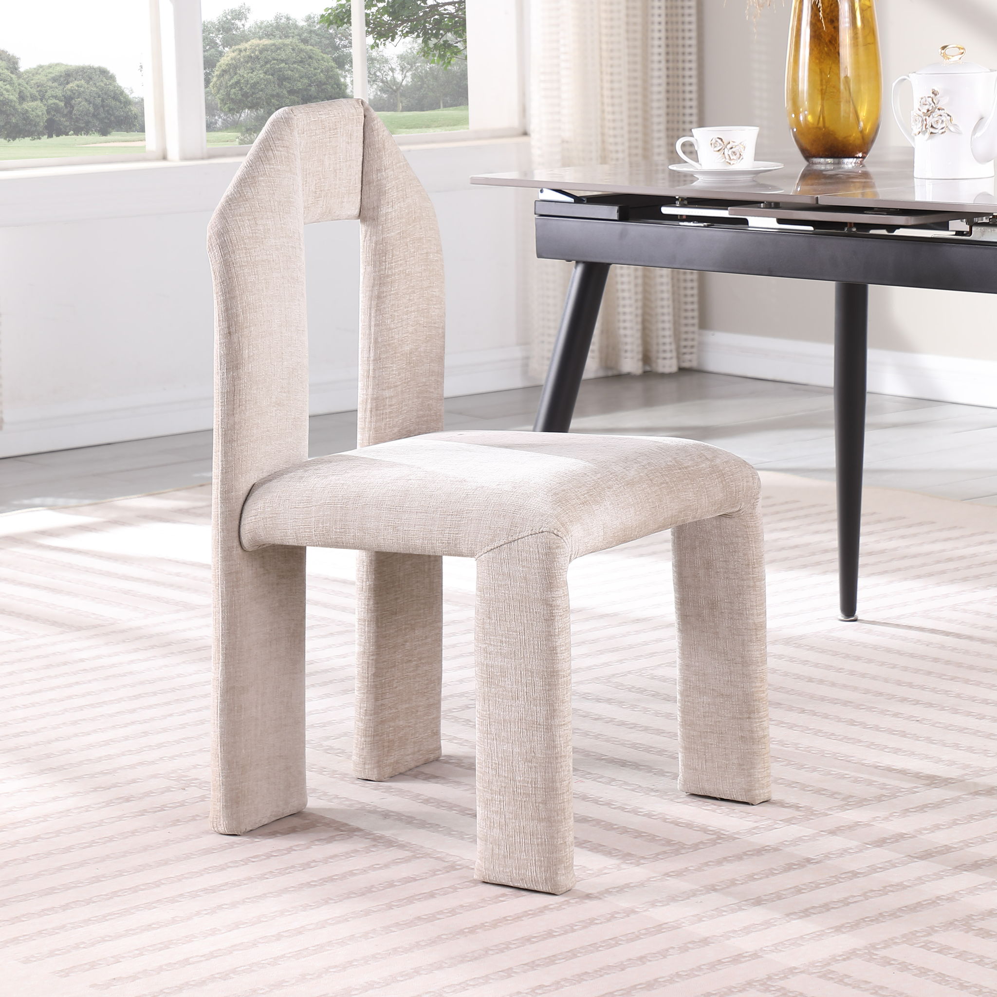 Bennett - Chenille Dining Chair (Set of 2) - Urban Living Furniture (Los Angeles, CA)