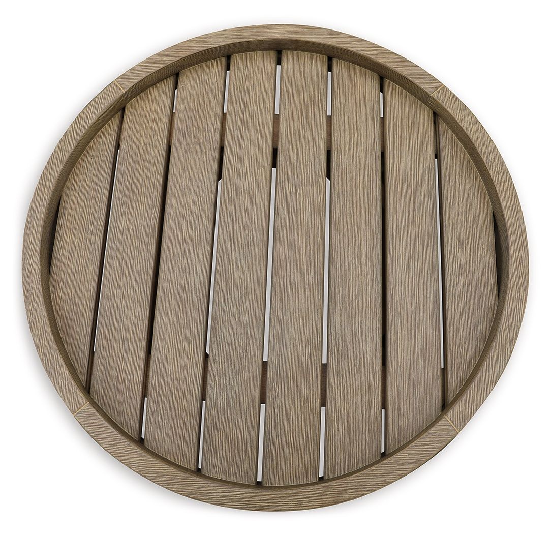 Marina Sun - Beige - Round End Table - Urban Living Furniture (Los Angeles, CA)