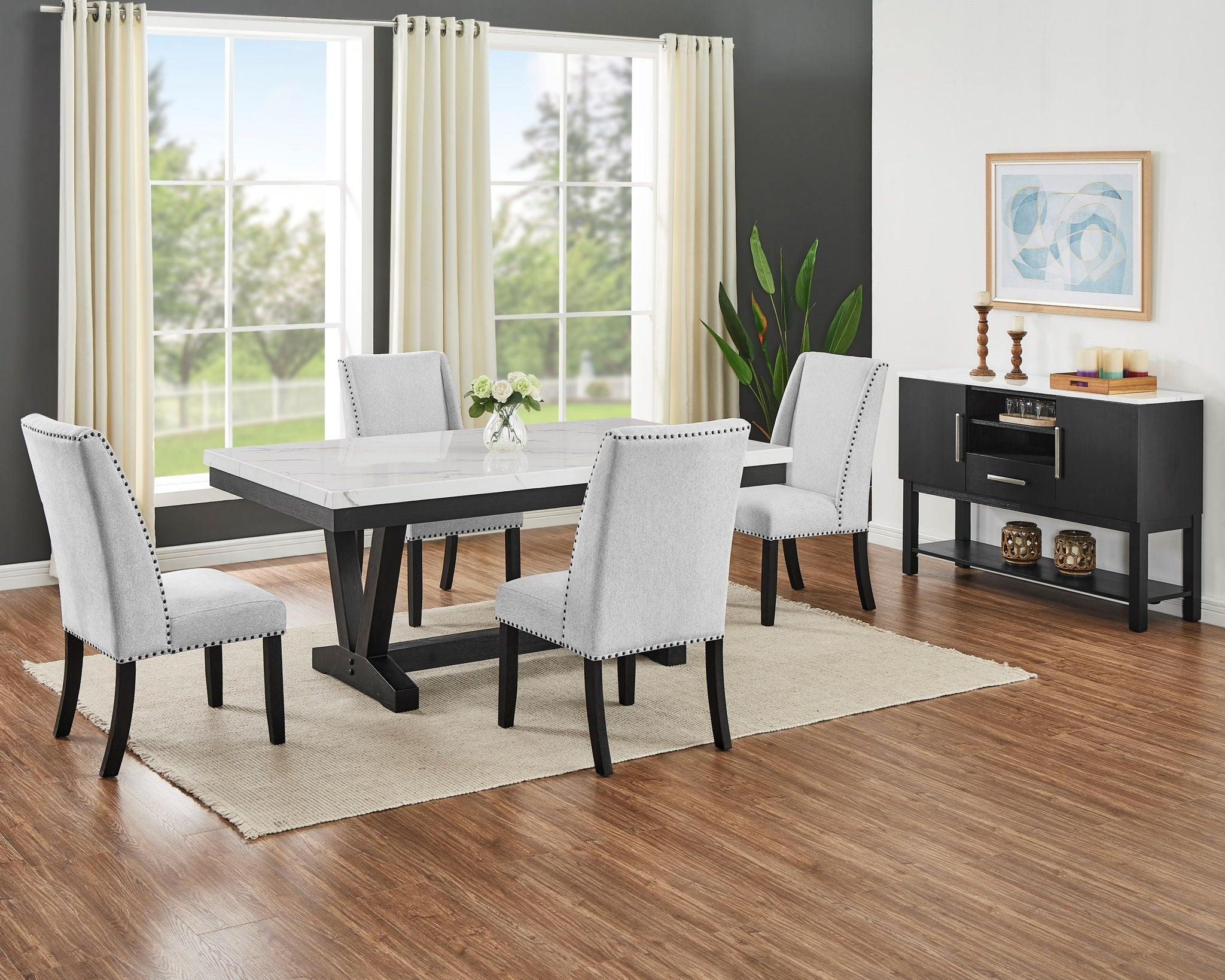 Vance - Dining Room Set - Charcoal / Gray - Urban Living Furniture (Los Angeles, CA)